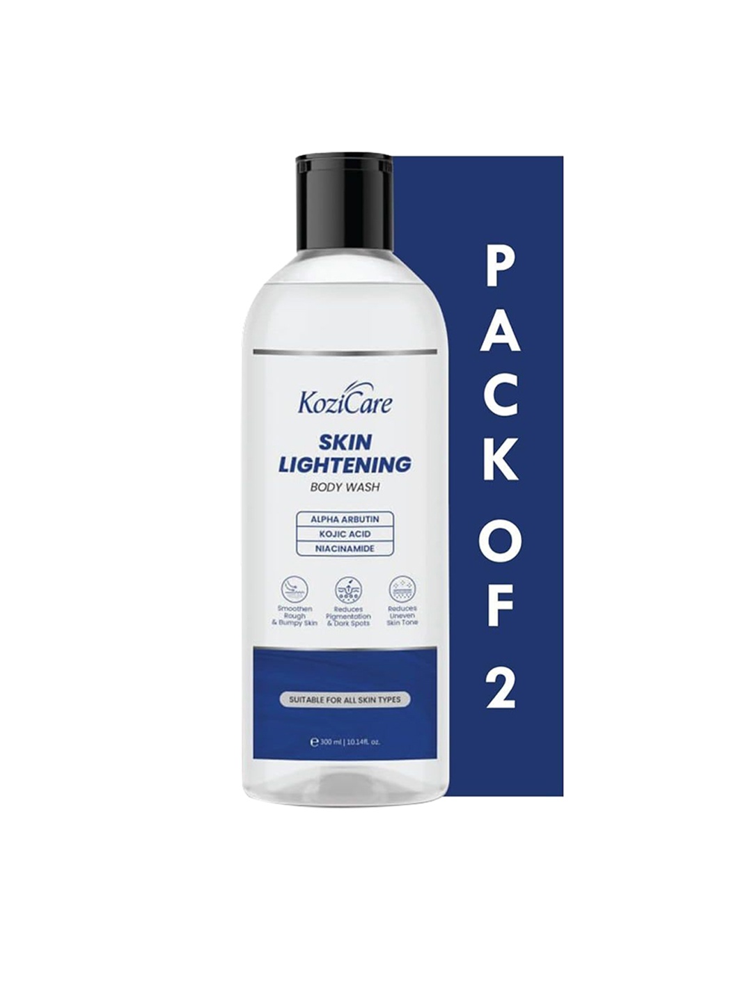 

KOZICARE Set Of 2 Skin Lightening Body Wash With Kojic Acid - 300ml, Blue