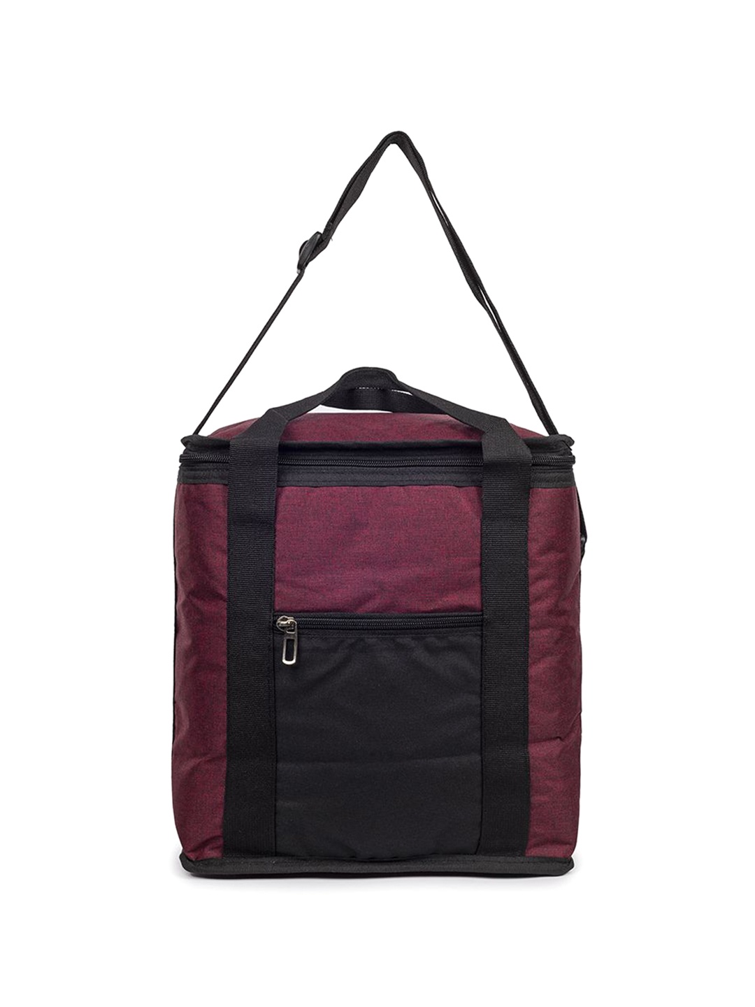 

HOOM Textured Insulated Solid Lunch bags Travel Accessory, Red