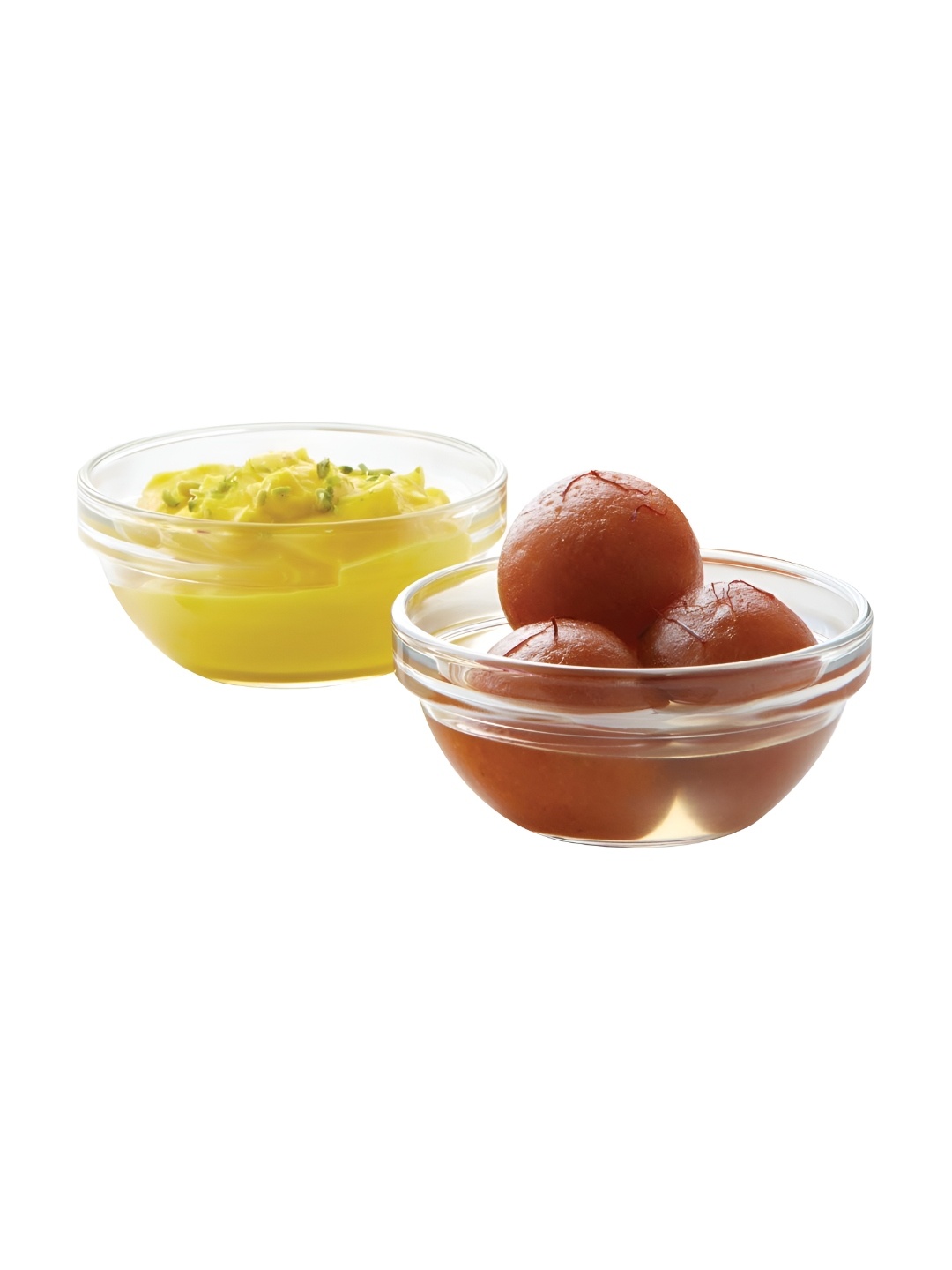 BOROSIL Transparent 6Pcs Glass Dinner Serving Bowls