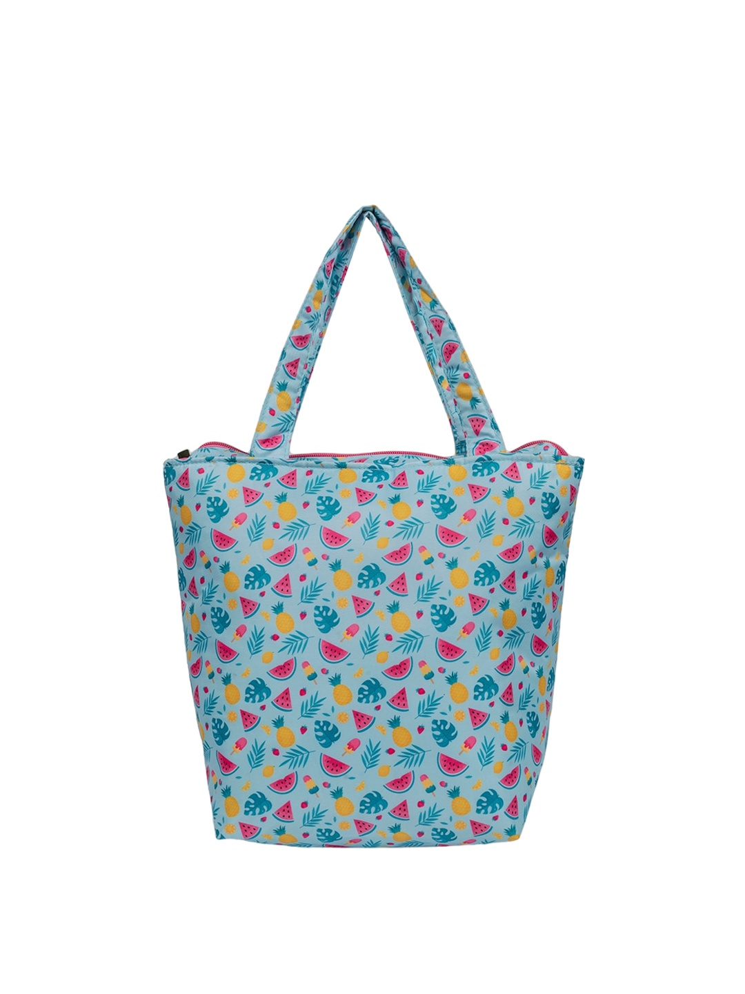 

HOOM Insulated Printed Lunch bag Travel Accessory, Turquoise blue