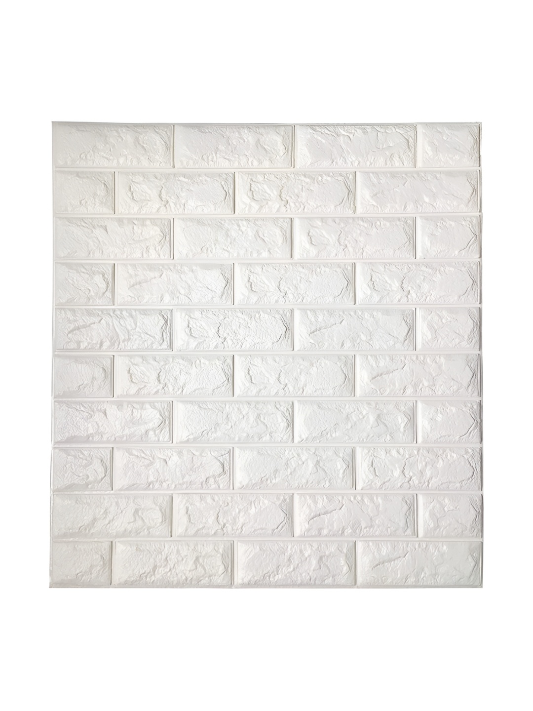 

HOMEMATES White 3D Brick PE Foam Self Adhesive Wallpaper