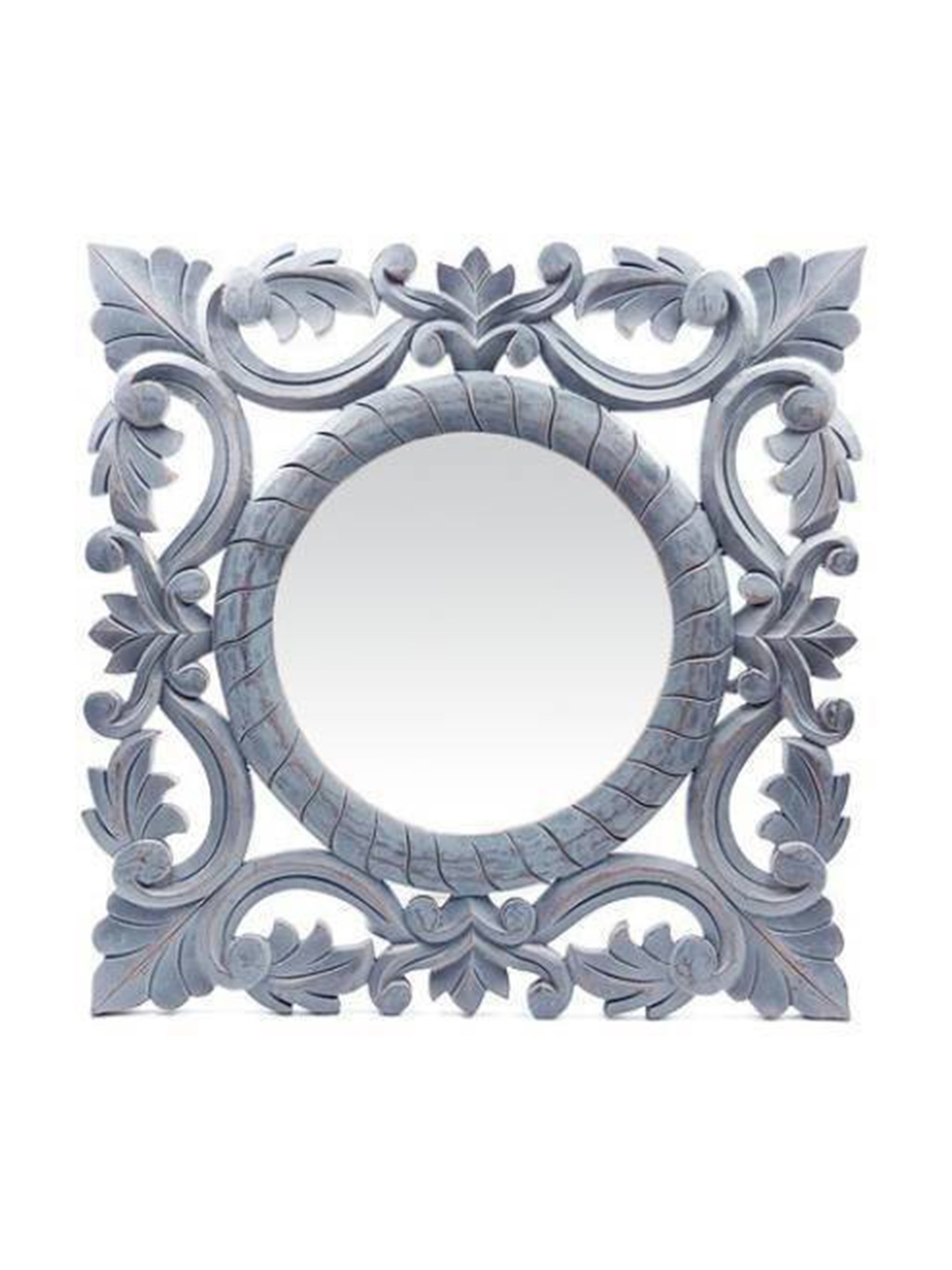 

VAS collection home White Textured Wooden Mirror