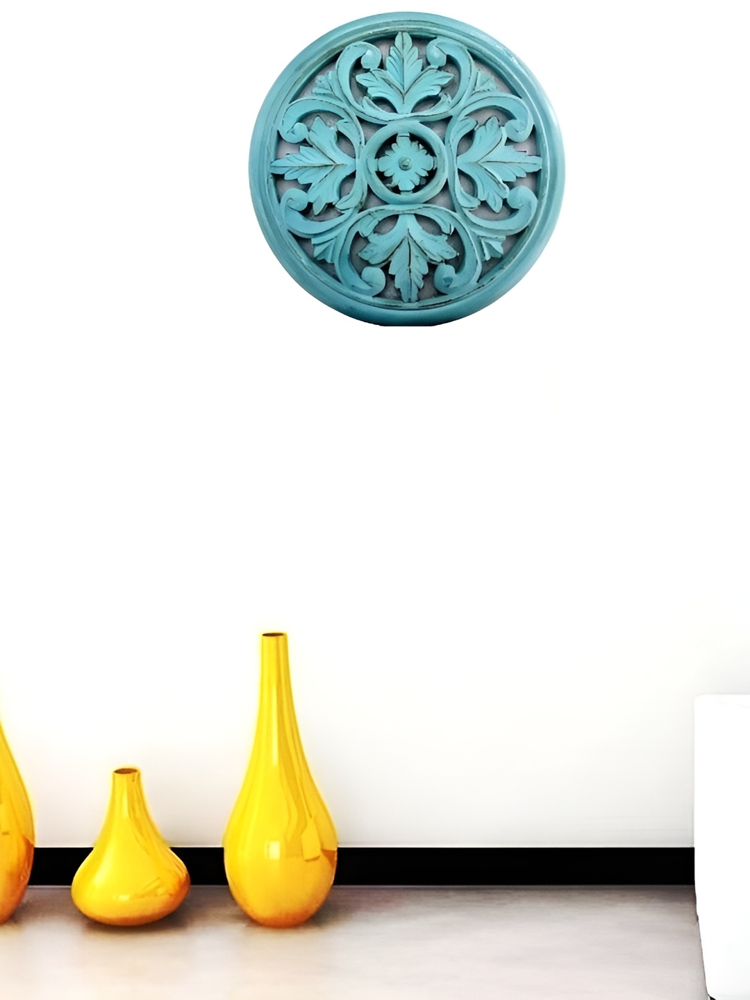 

VAS collection home Blue Textured Wooden Wall Plates