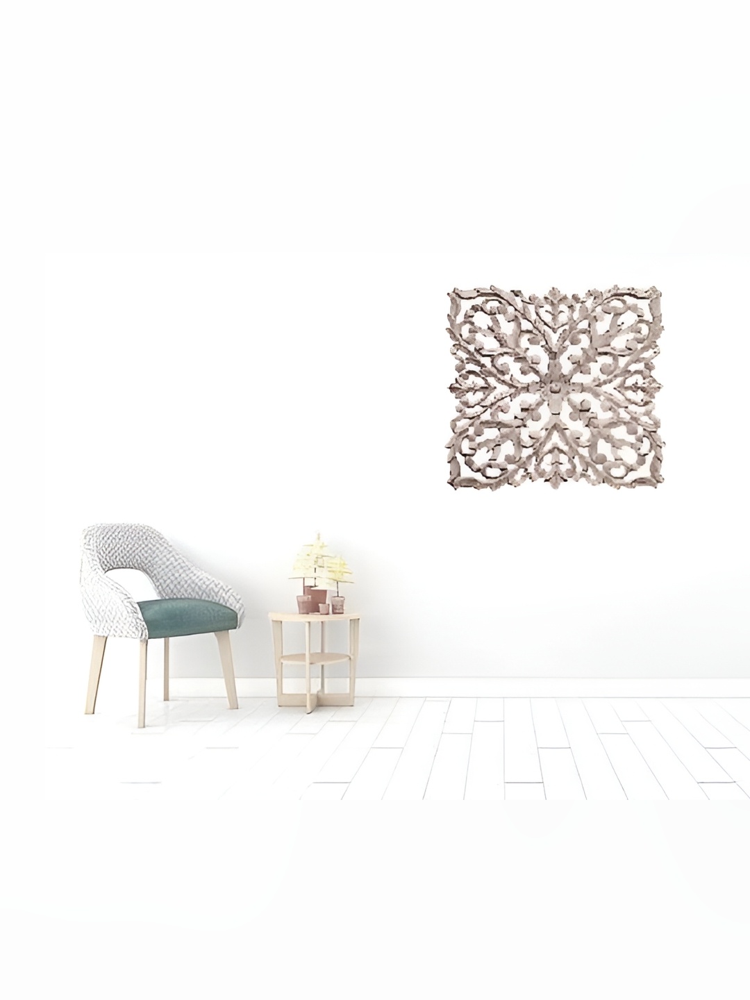 

VAS collection home Grey Textured Wooden Wall Decor