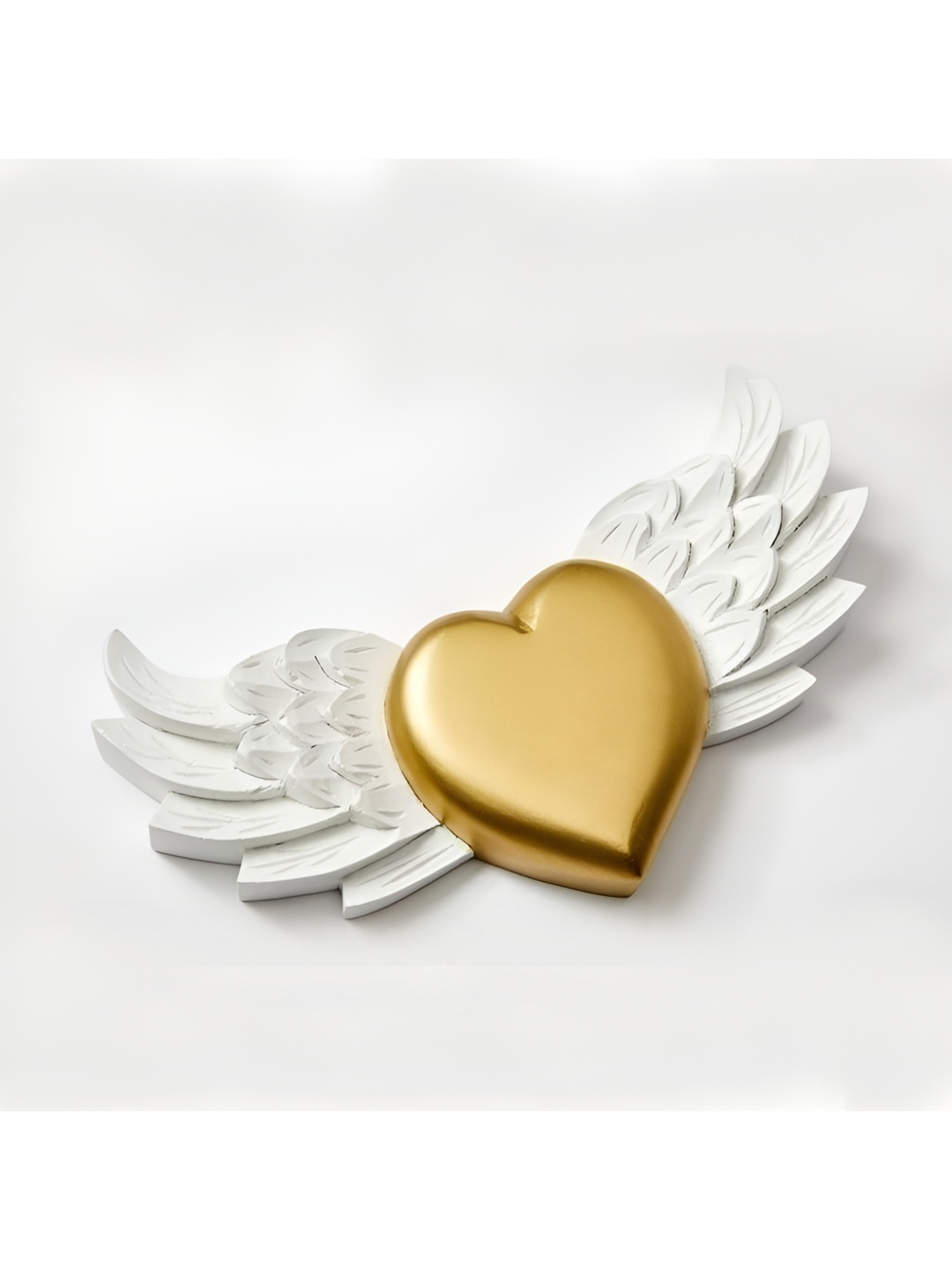 

VAS collection home White & Gold Toned Textured Wooden Wall Decor