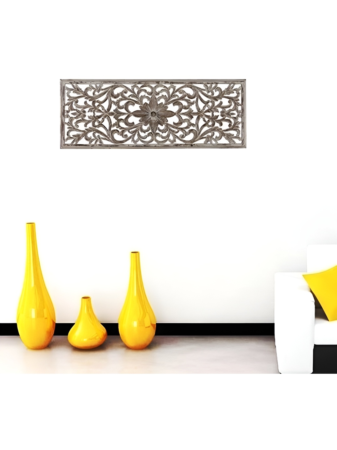 

VAS collection home Brown Self Designed Wooden Hanging Wall Decor