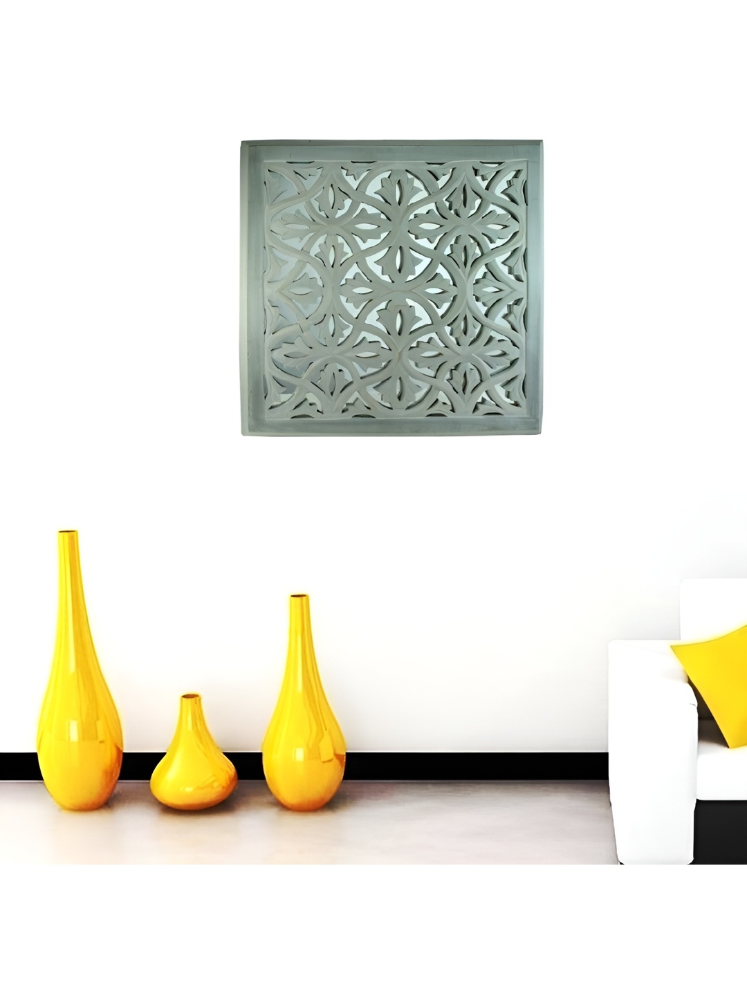 VAS collection home GreyTextured Wood Wall Hangings, Grey