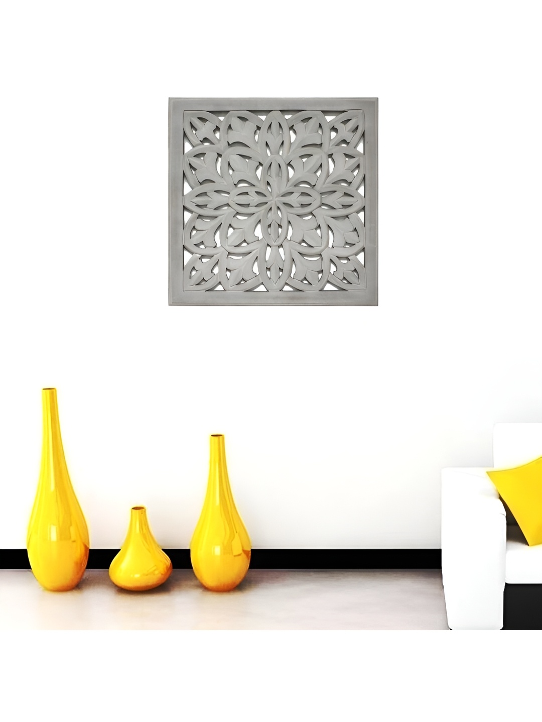 

VAS collection home Grey Textured Wooden Wall Hangings