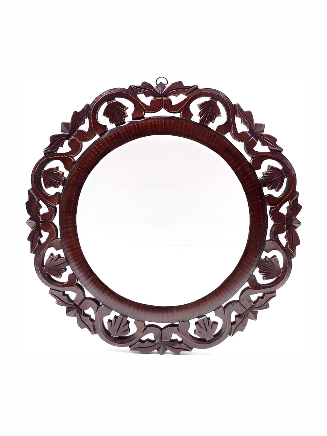 

VAS collection home Brown Self Design Round Shaped Wood Wall Decor Plate