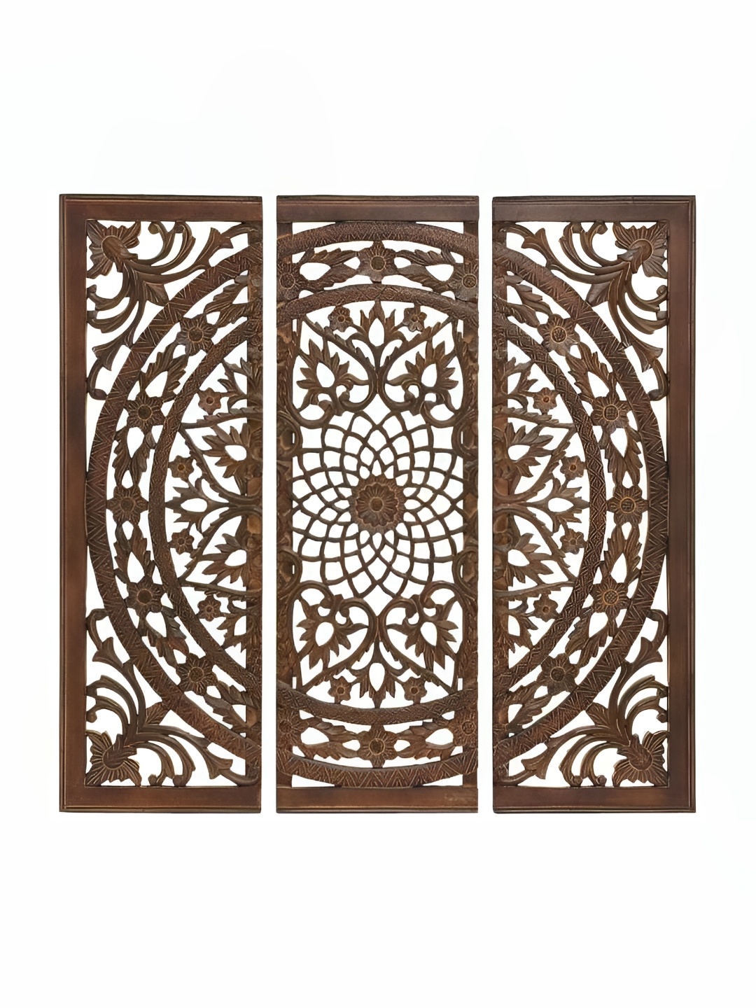

VAS collection home Brown 3 Pieces Textured Wall Hangings