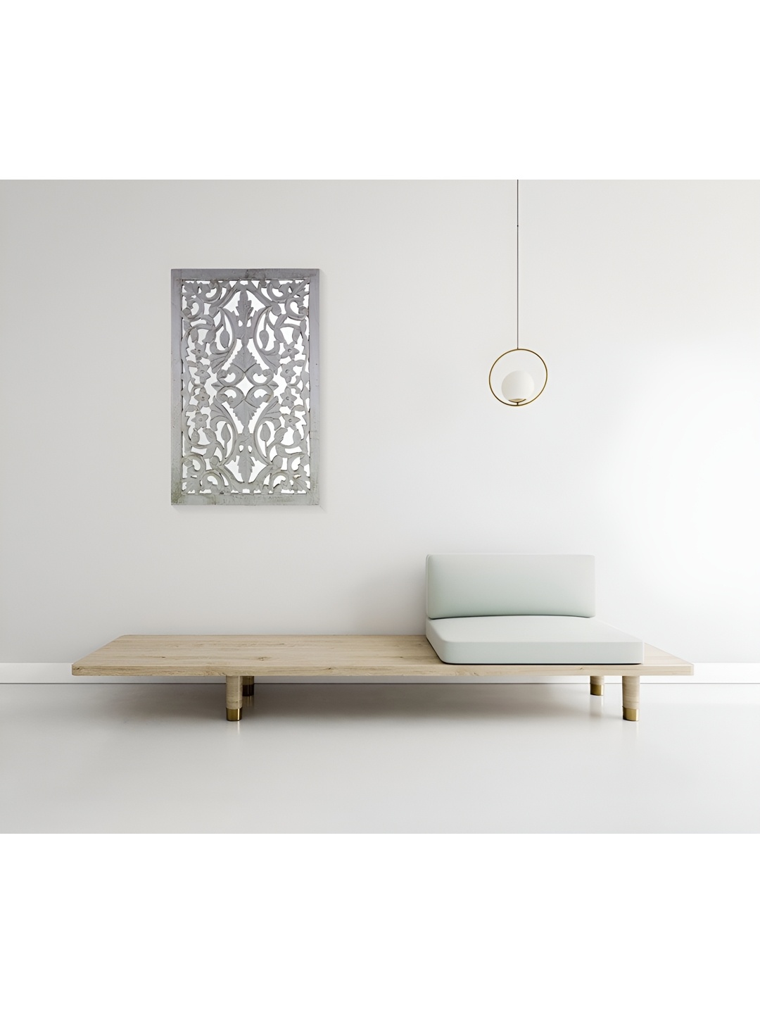 

VAS collection home Self Designed Square Shaped Wood Wall Decor Plate, White