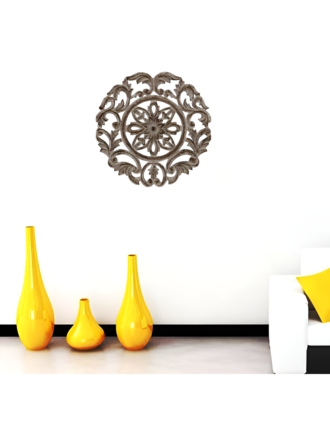 

VAS collection home Brown Textured Wooden Wall Decor