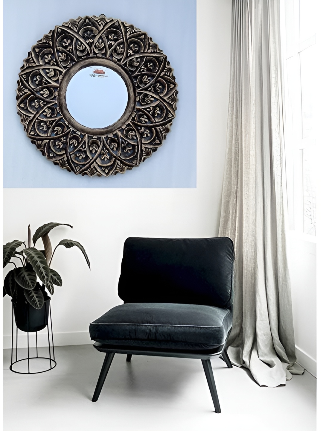 

VAS collection home Self Design Wooden Wall Plates, Brown