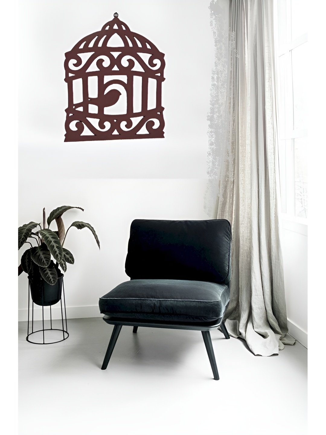 

VAS collection home Brown Textured Wooden Wall Plates