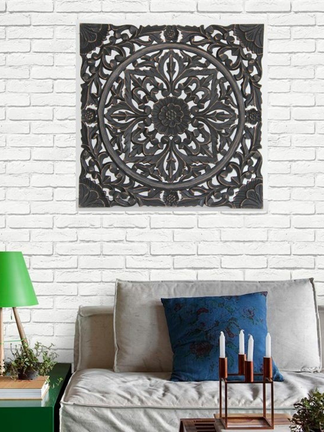 

VAS collection home Black Textured Wooden Wall Plates