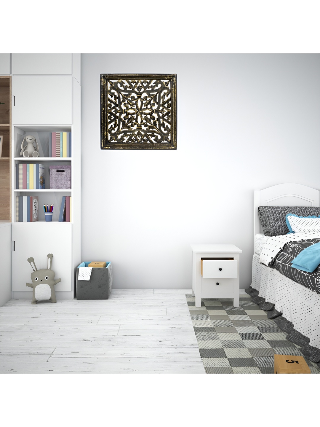 

VAS collection home Black Textured Wall Decor Plate