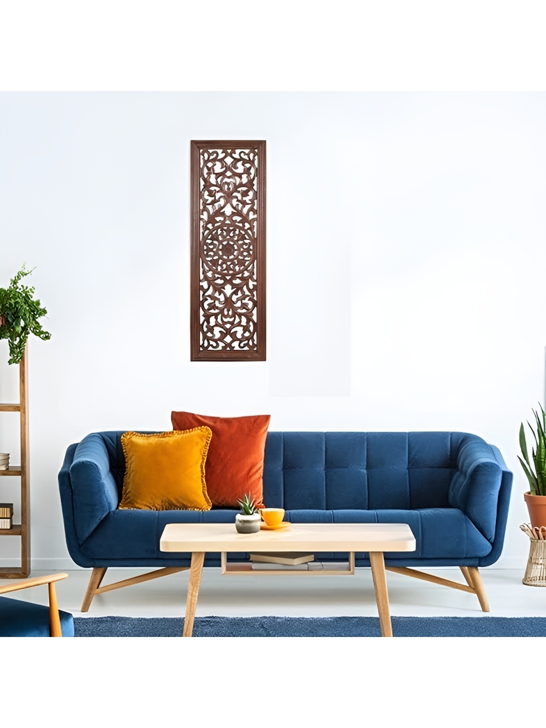 

VAS collection home Brown Textured Wooden Wall Plates