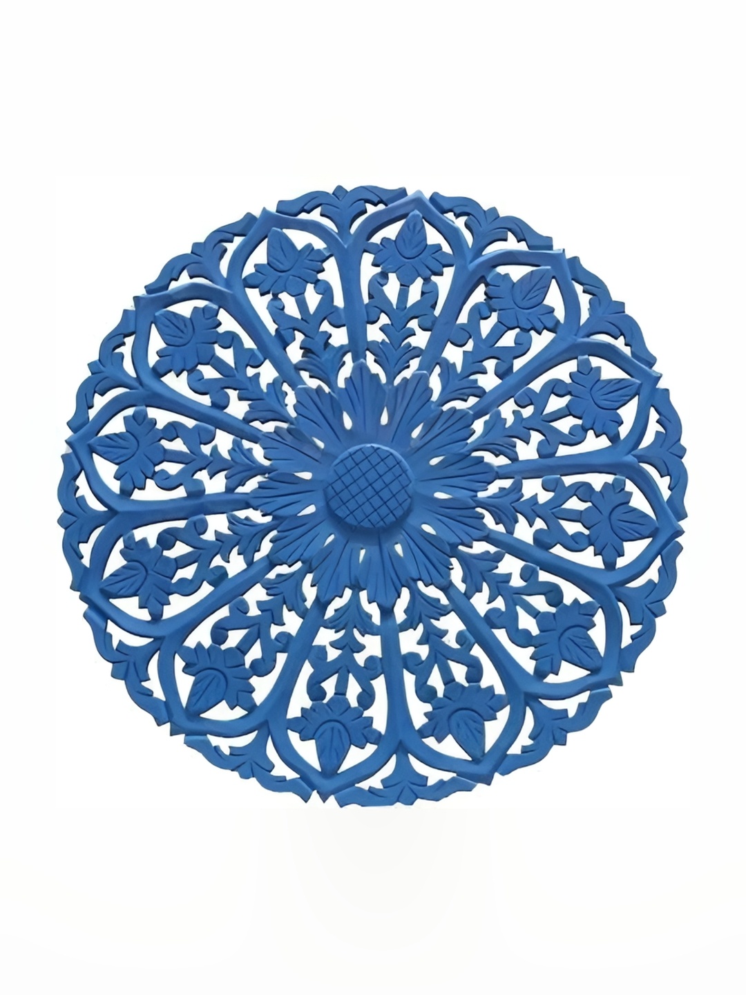 VAS collection home Blue Textured Wall Decor Plate