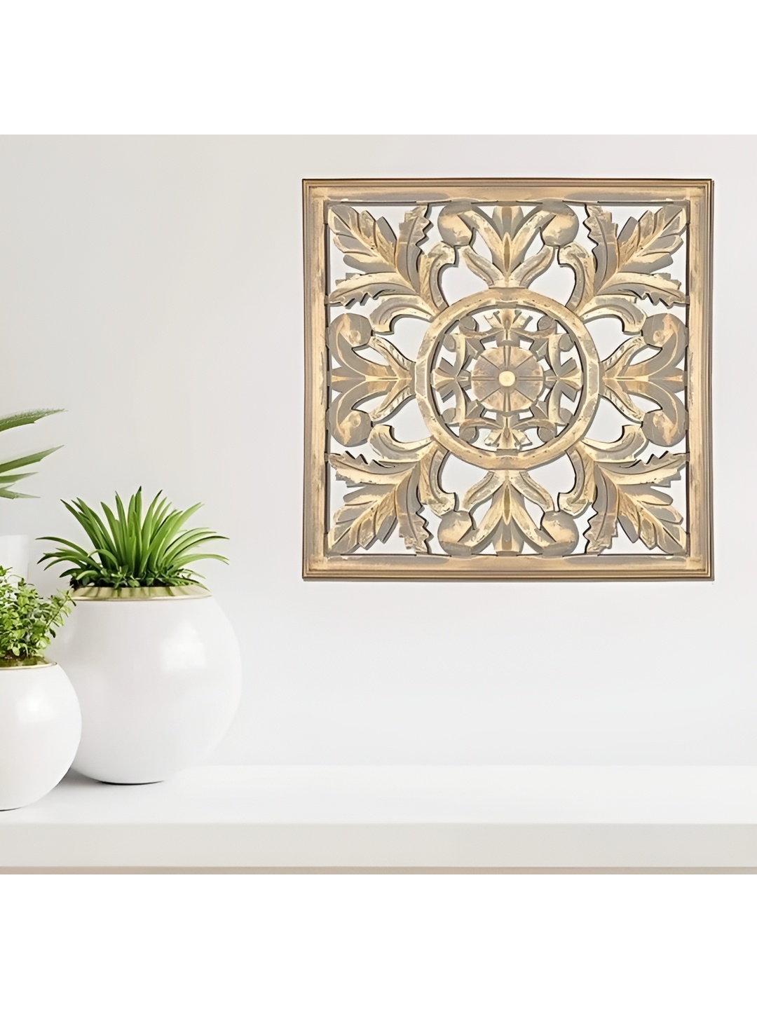 

VAS collection home Self Designed Wooden Wall Panel, Brown