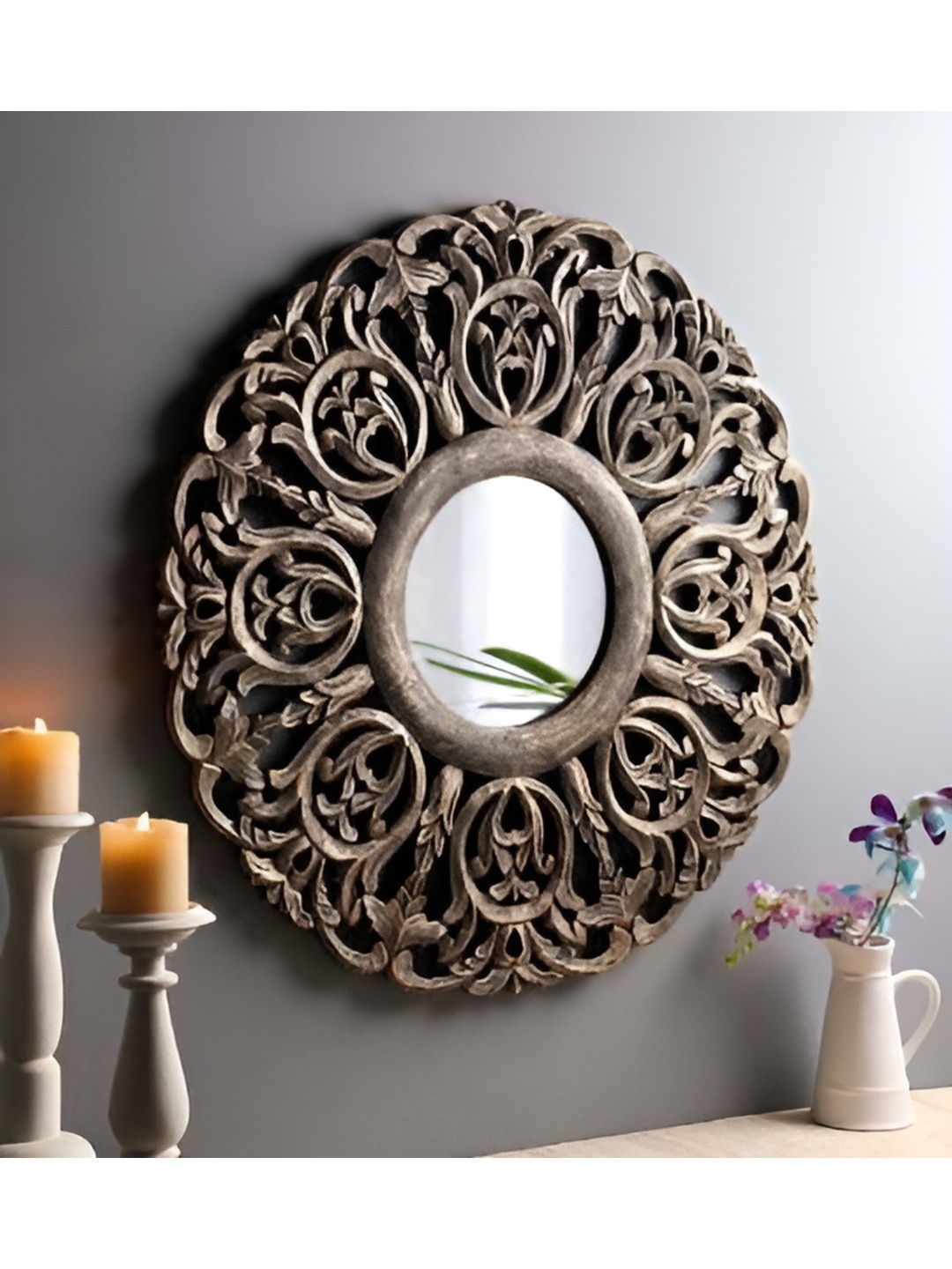 

VAS collection home Gold Toned Wooden Wall Decor