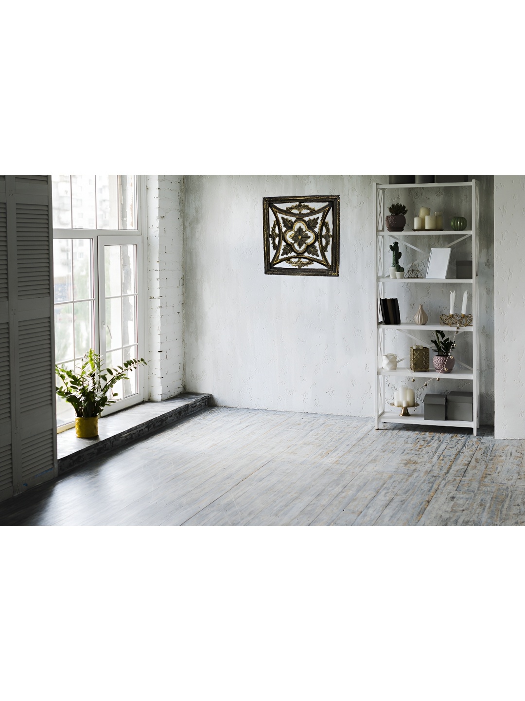 

VAS collection home Black Textured Wooden Wall Panel