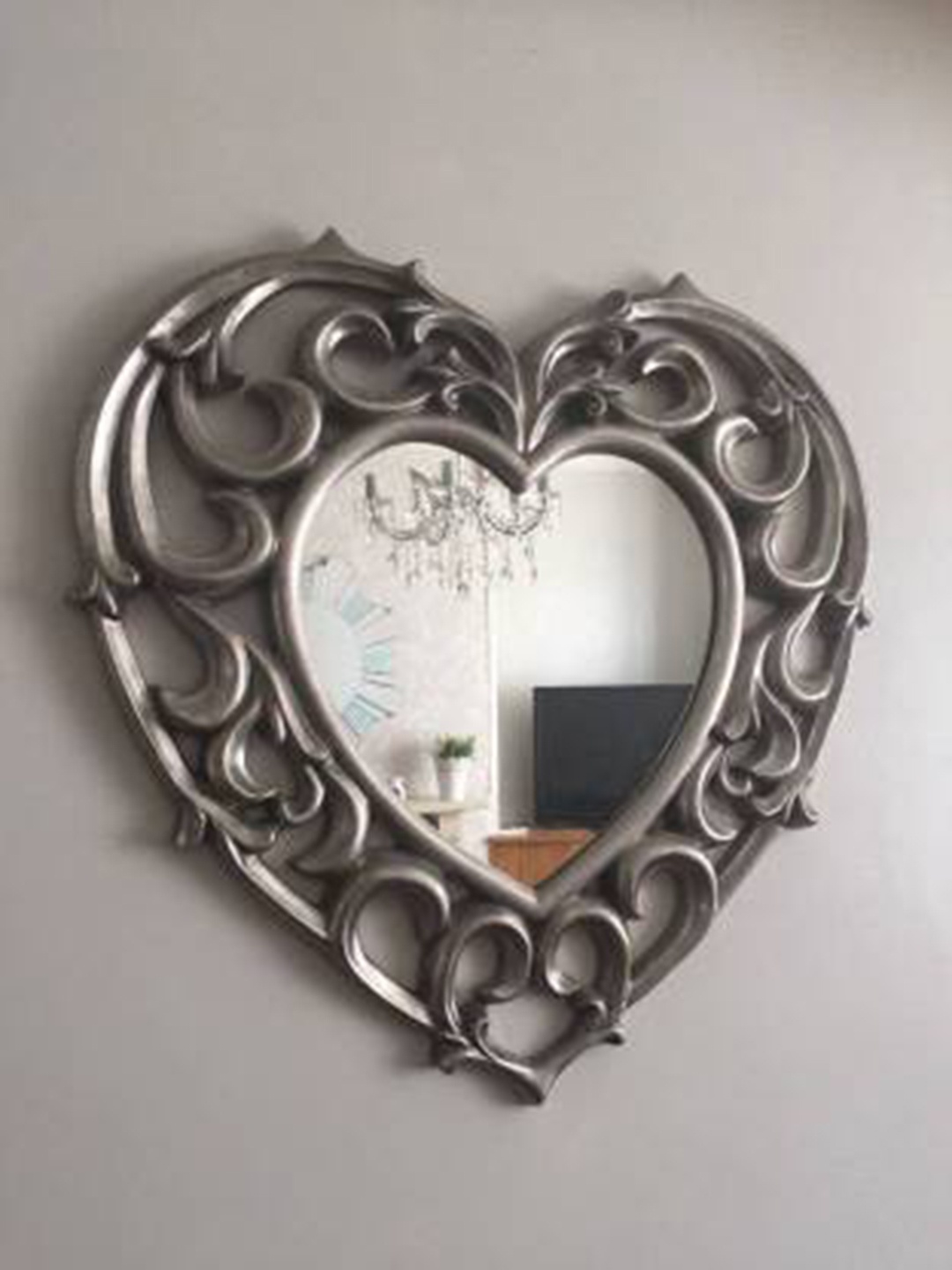 

VAS collection home Black Textured Wooden Wall Mirror