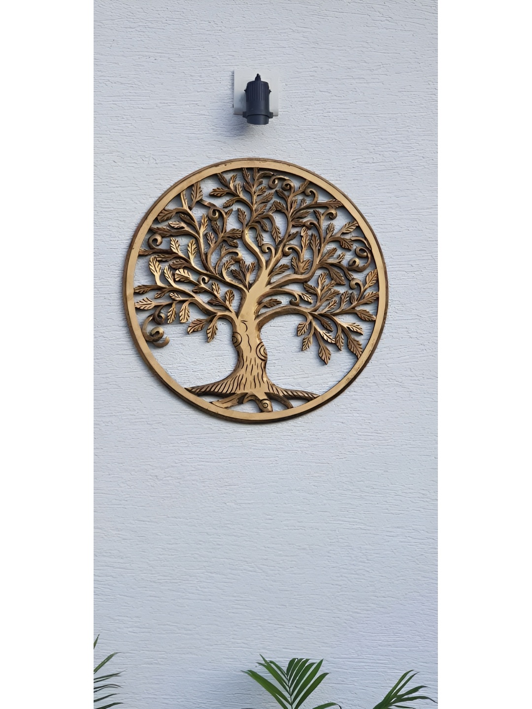 

VAS collection home Self Designed Wooden Wall Plate, Brown