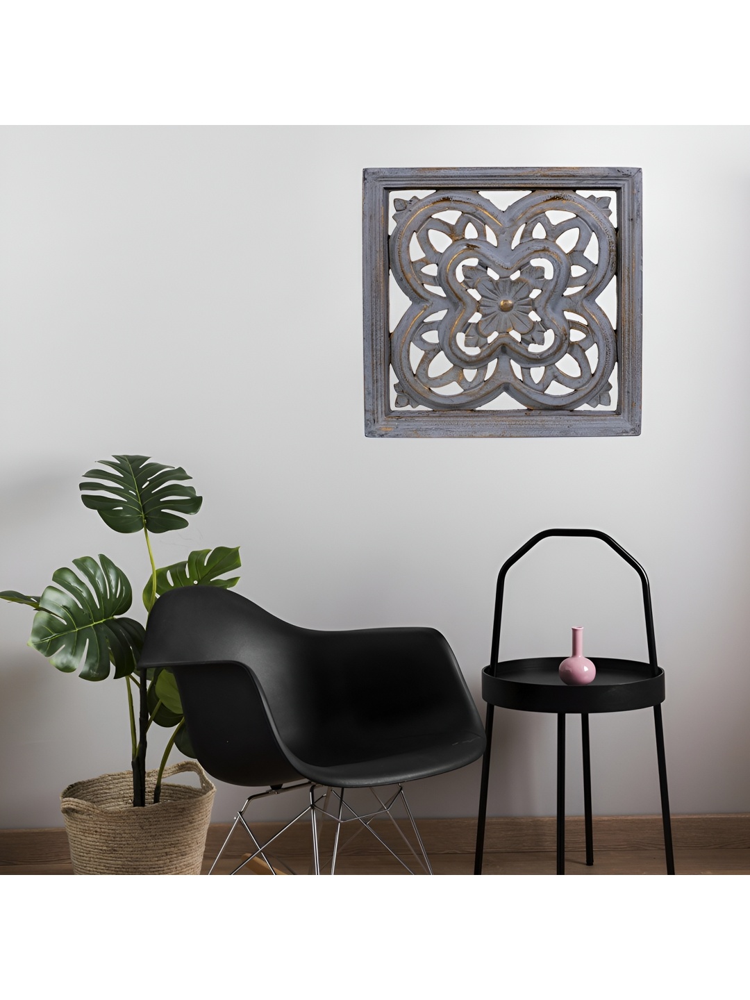 

VAS collection home Grey Textured Wooden Hanging Wall Decor