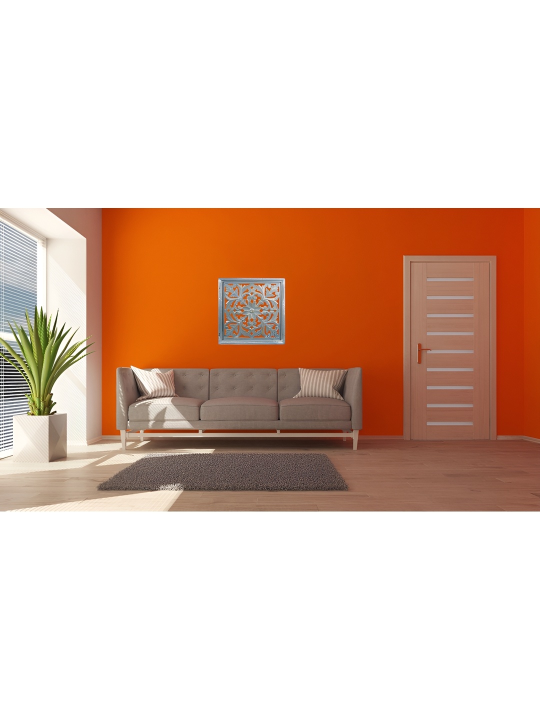 

VAS collection home Grey Textured Wooden Wall Decor