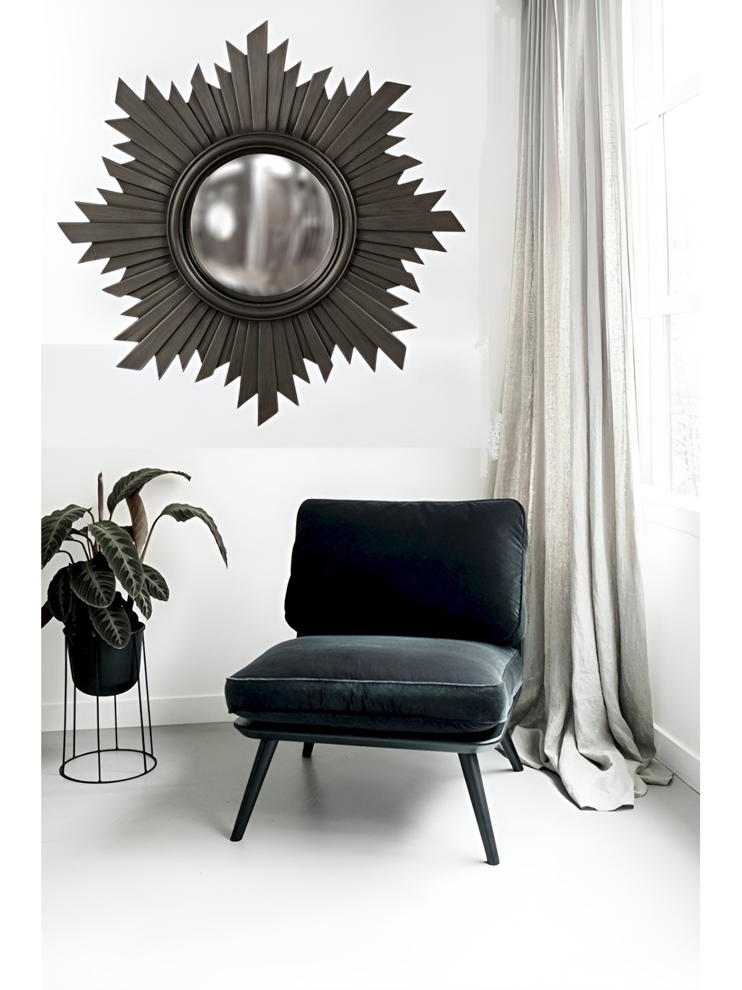 

VAS collection home Black Textured Wooden Wall Decor