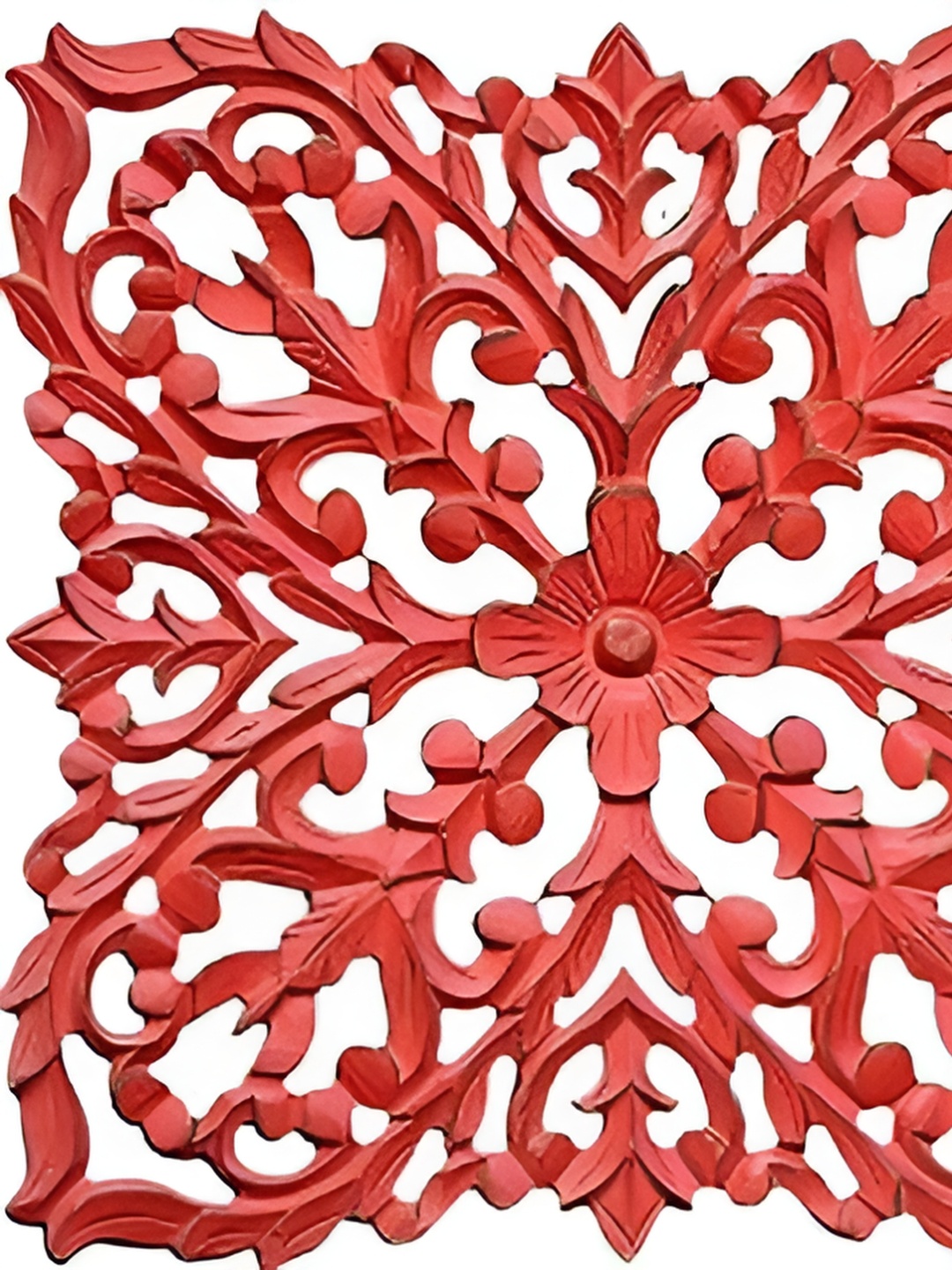 VAS collection home Red Textured Wooden Wall Panel