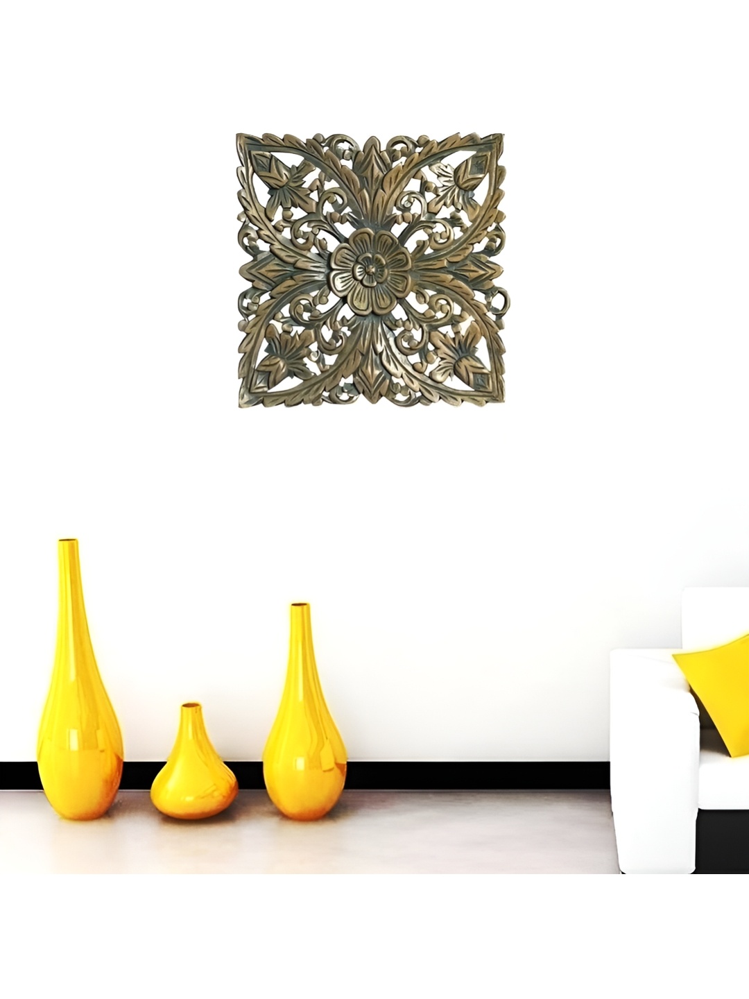 VAS collection home Brown Textured Wooden Wall Decor