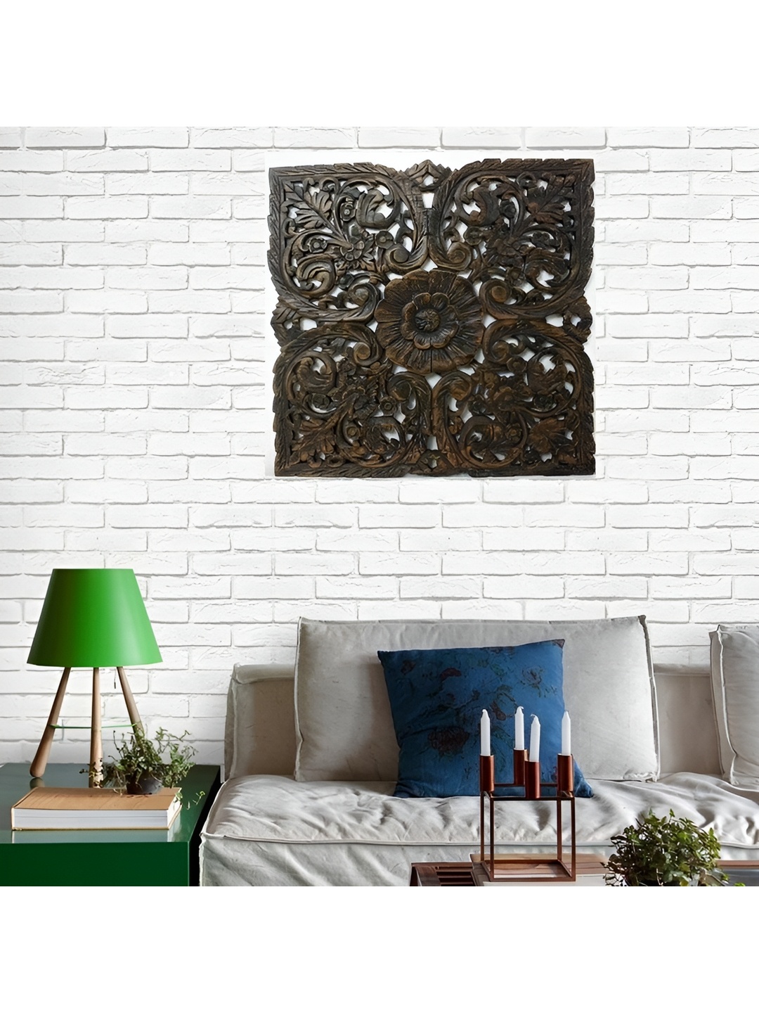 

VAS collection home Brown Textured Wooden Wall Decor
