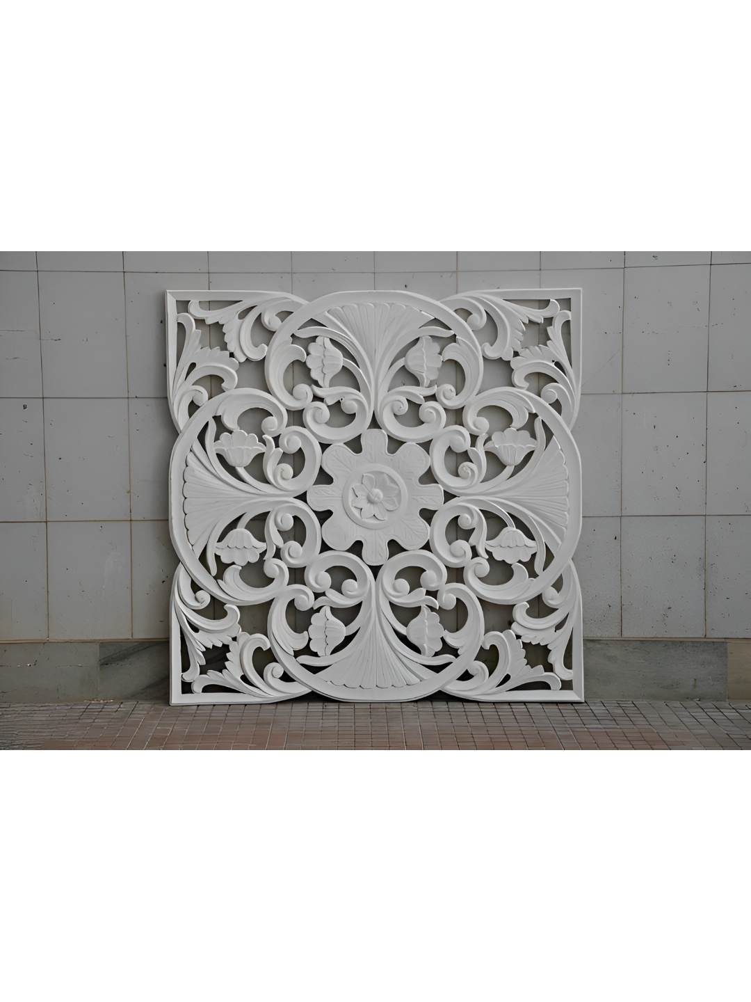 

VAS collection home White Textured Wooden Wall Plates