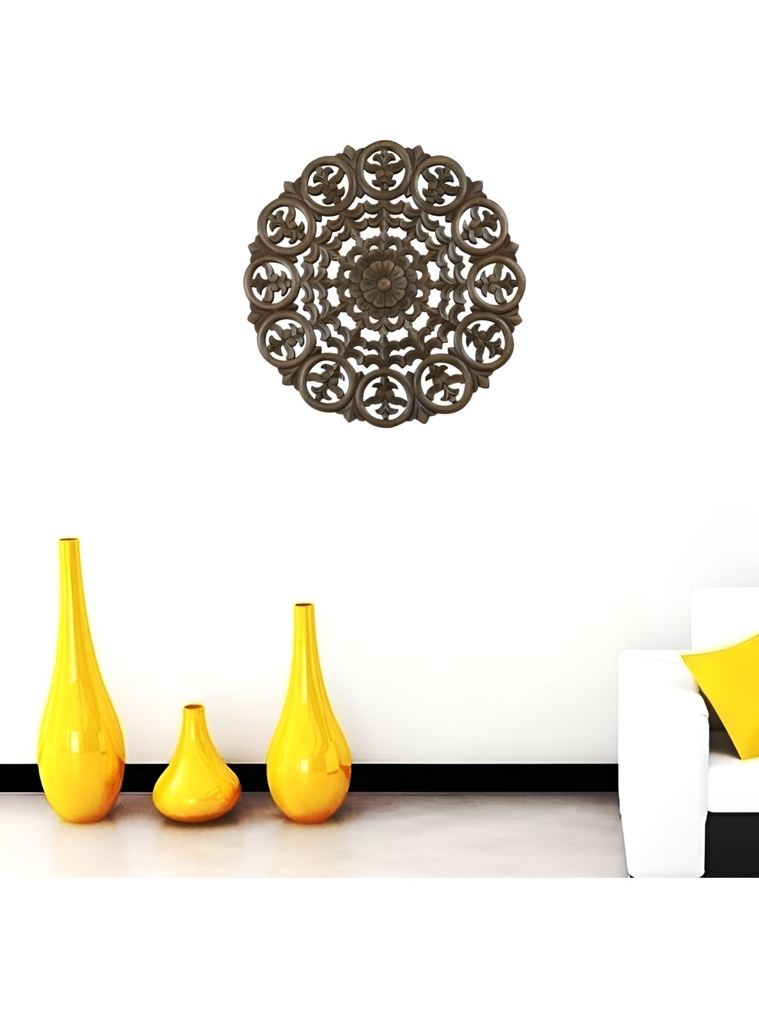 

VAS collection home Brown Textured Wooden Wall Decor