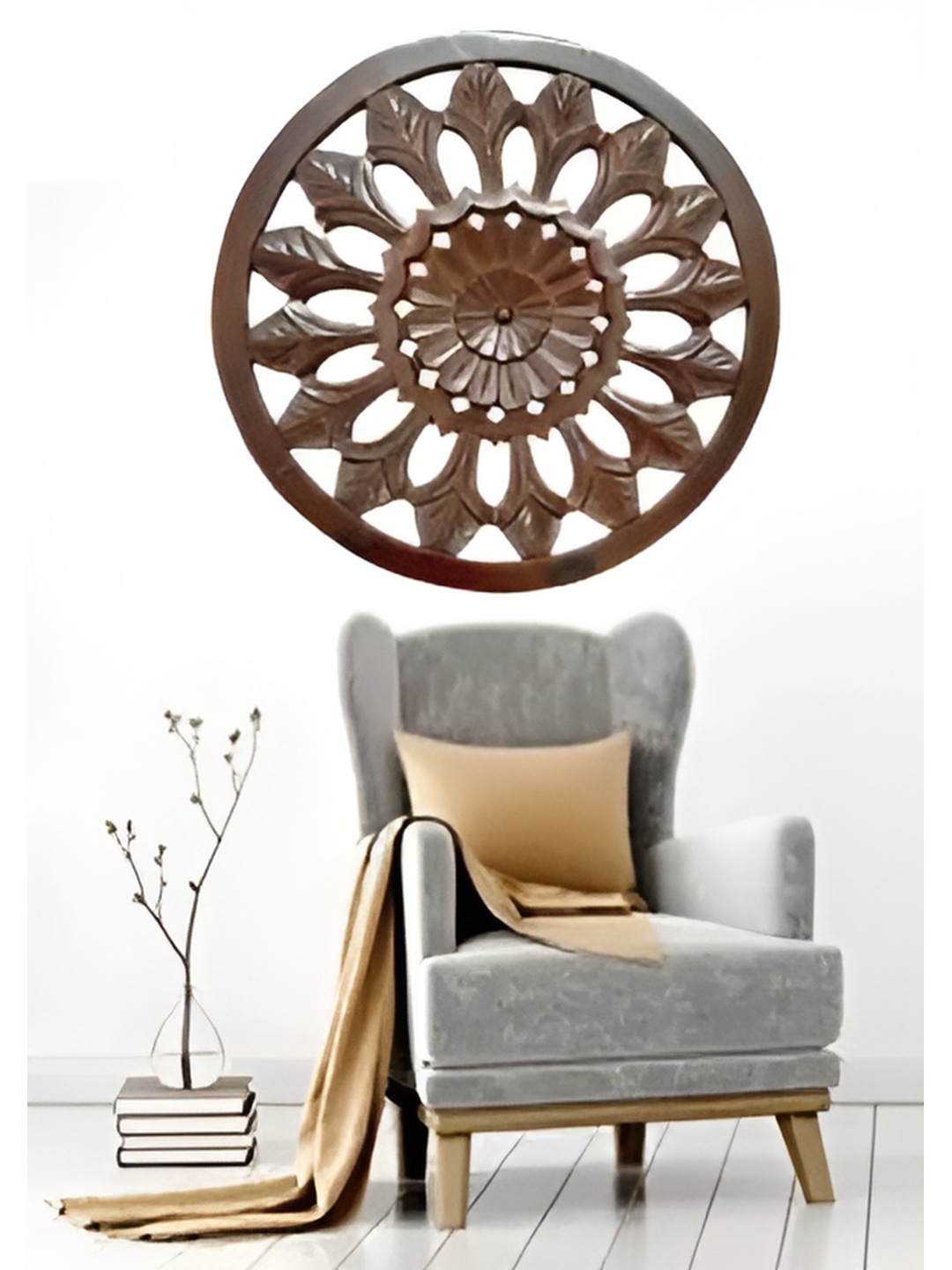 

VAS collection home Brown Textured Wooden Wall Decor