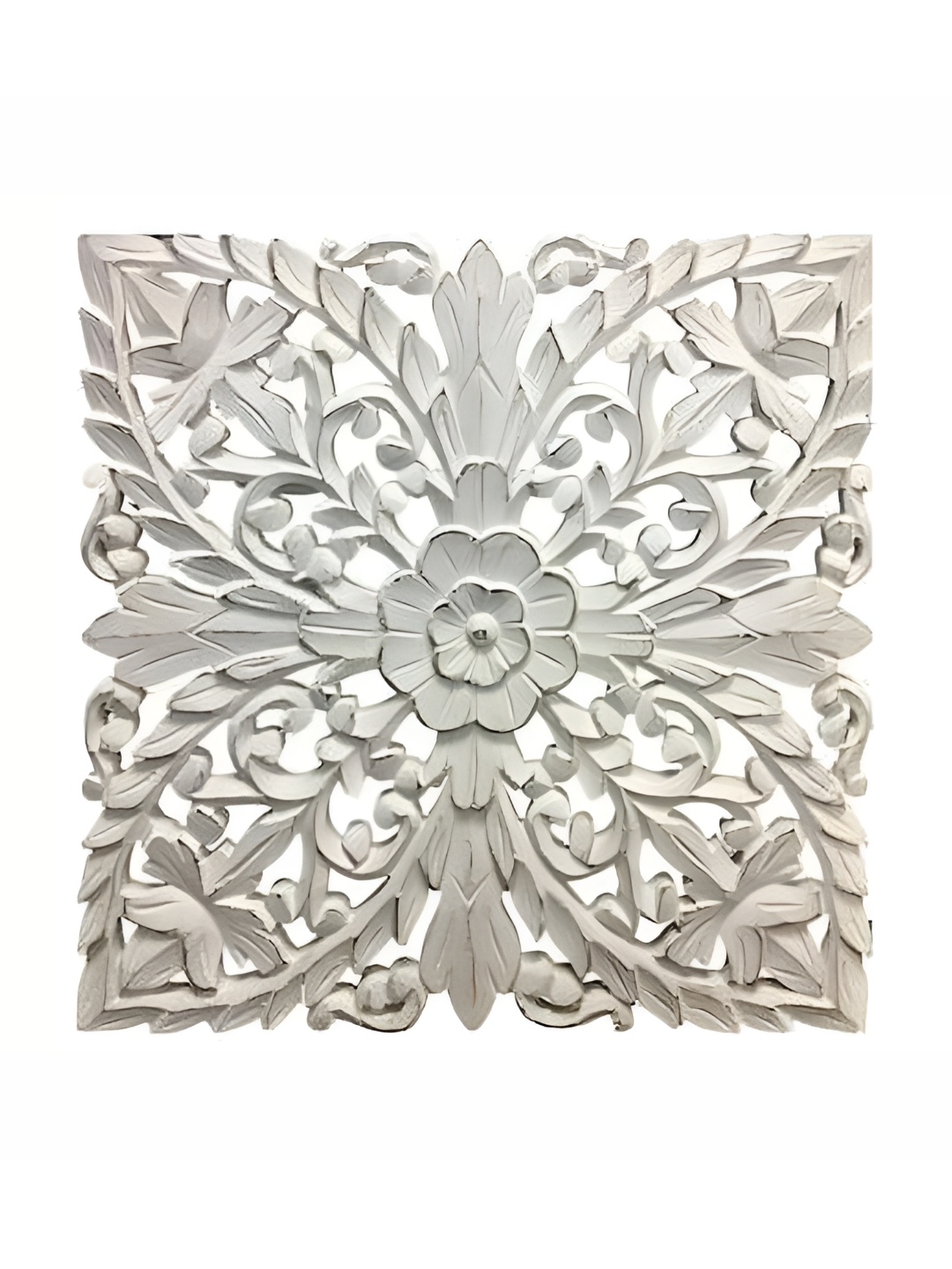 

VAS collection home White 3 Pieces Textured Wooden Hanging Wall Decor