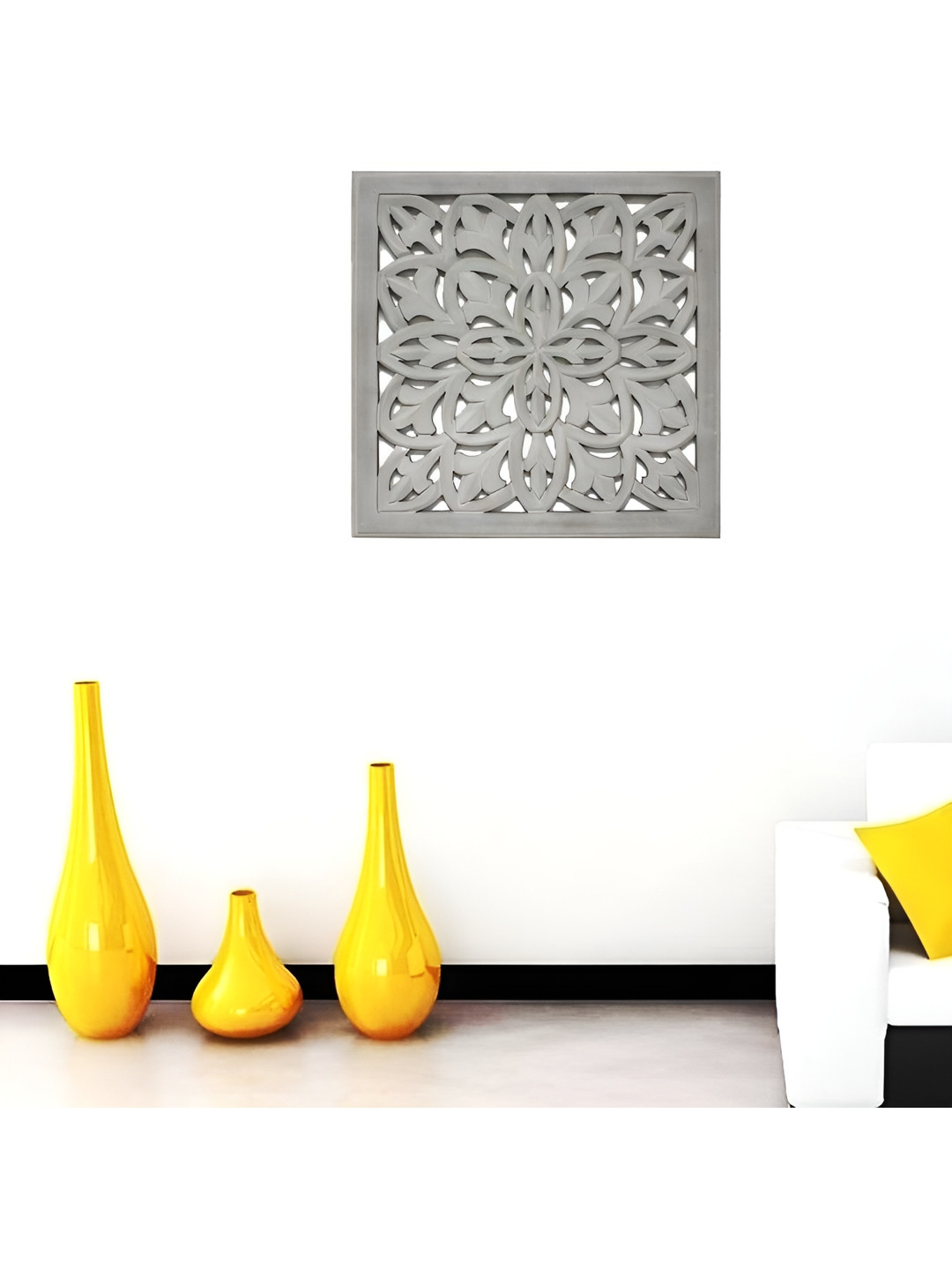 

VAS collection home Grey Textured Wooden Wall Decor