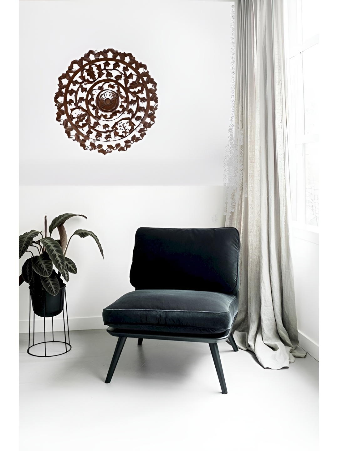 

VAS collection home Brown Textured Wooden Wall Decor