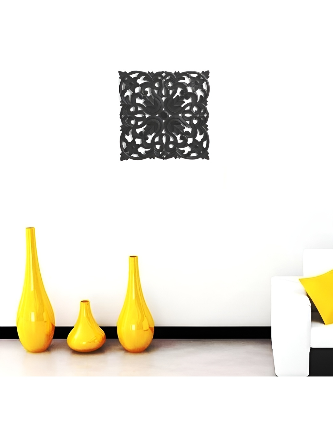 

VAS collection home Black Textured Wooden Wall Plates