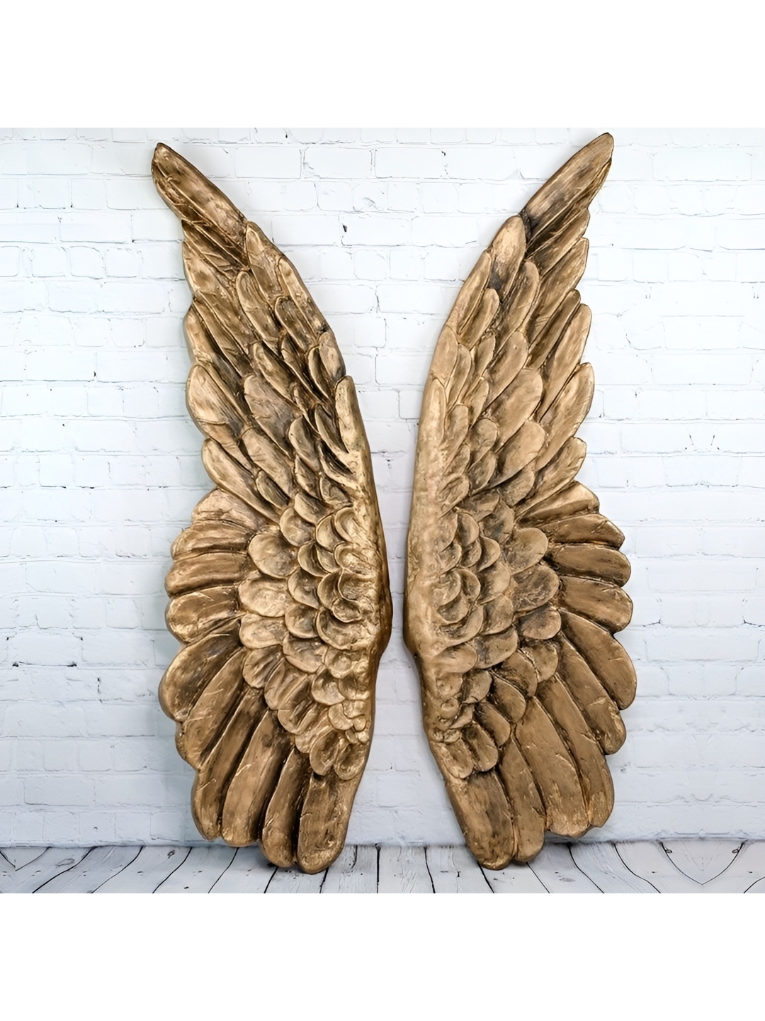

VAS collection home 2-Pcs Brown Textured Wooden Wall Decor