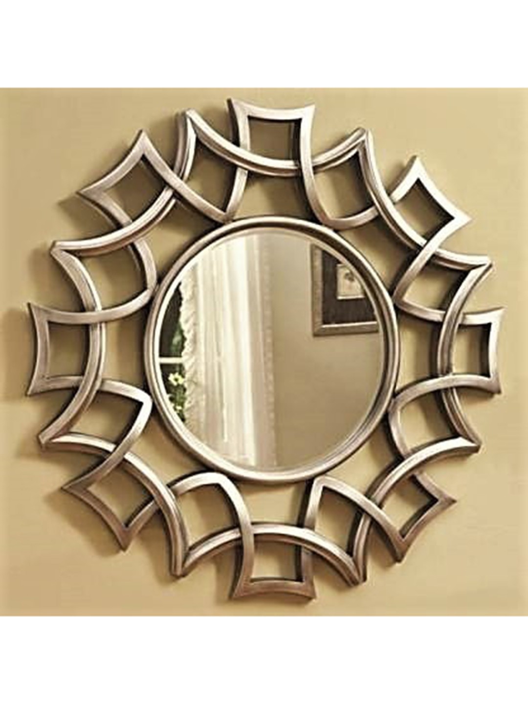 

VAS collection home Grey & Black Wooden Wall Mirror