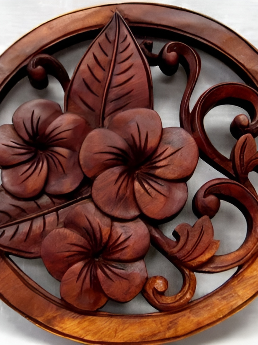 

VAS collection home Brown Textured Wooden Hanging Wall Decor
