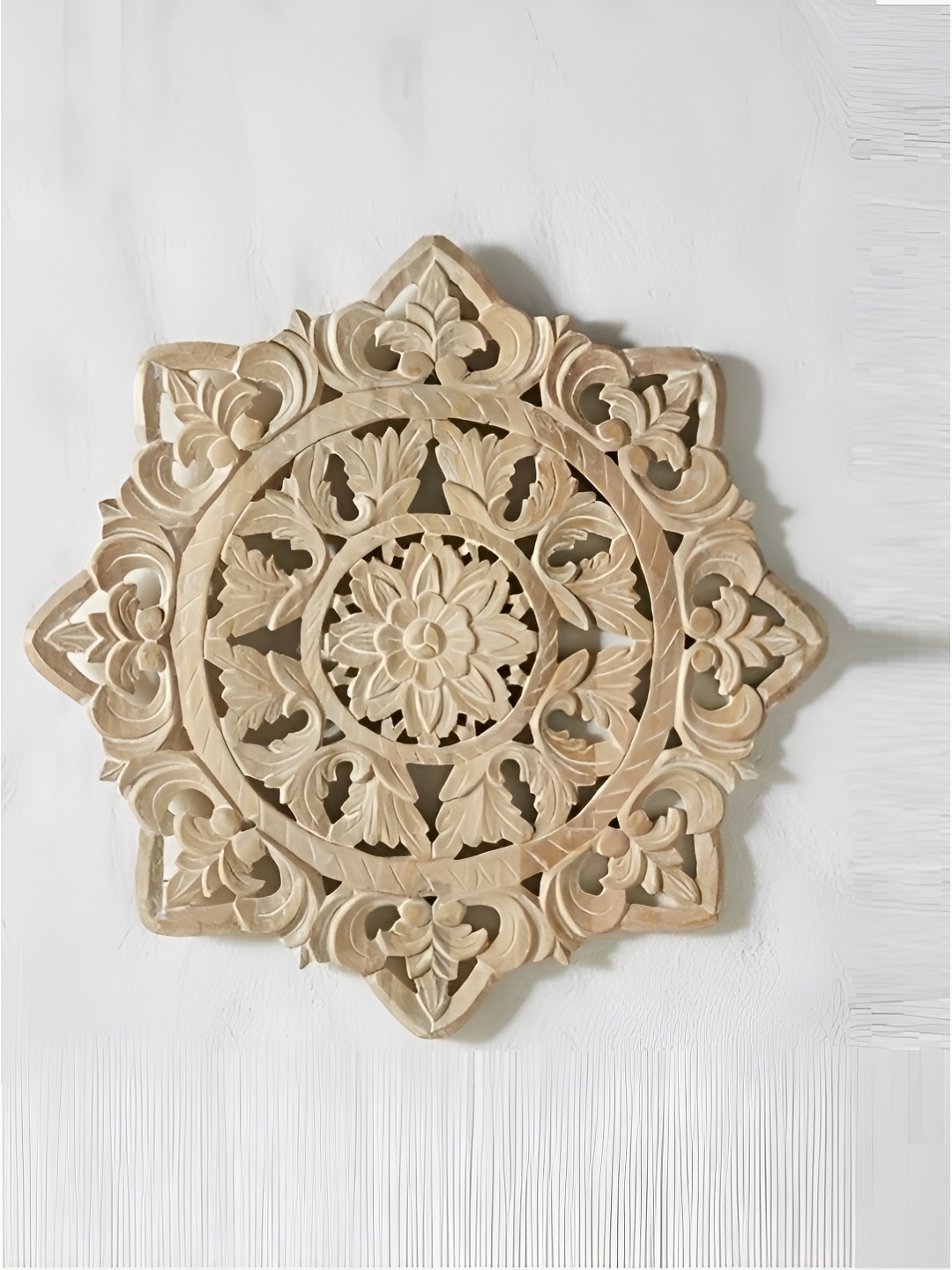 

VAS collection home Brown Textured Wooden Wall Hangings