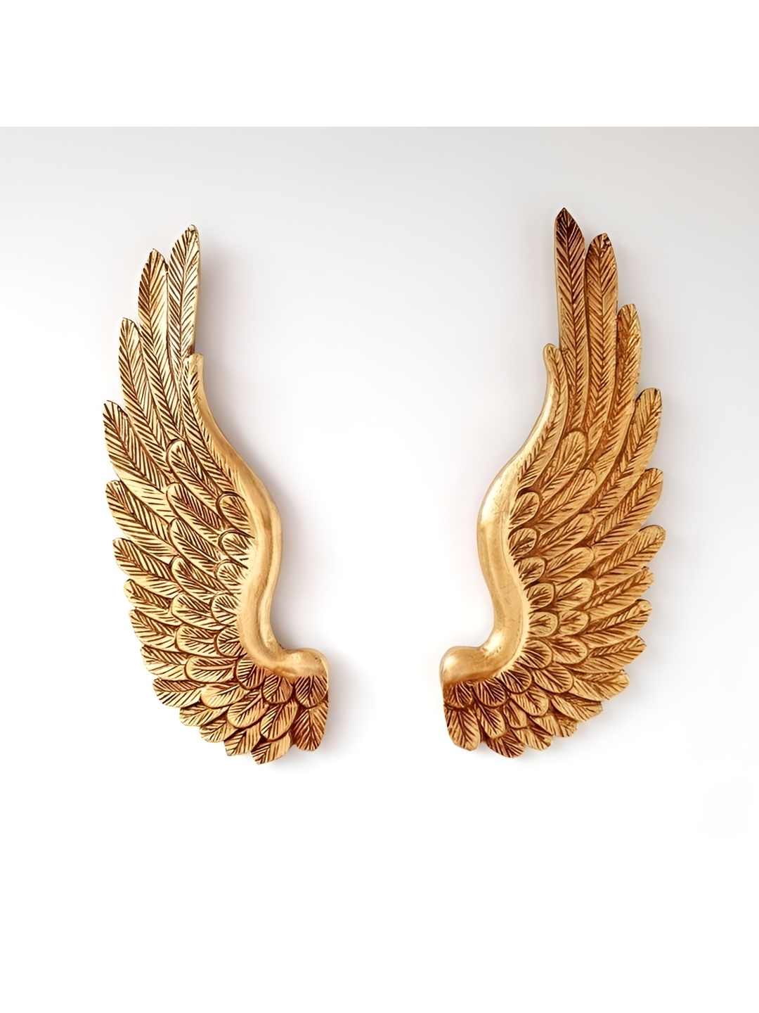 

VAS collection home 2Pcs Textured Wooden Wall Panel, Gold
