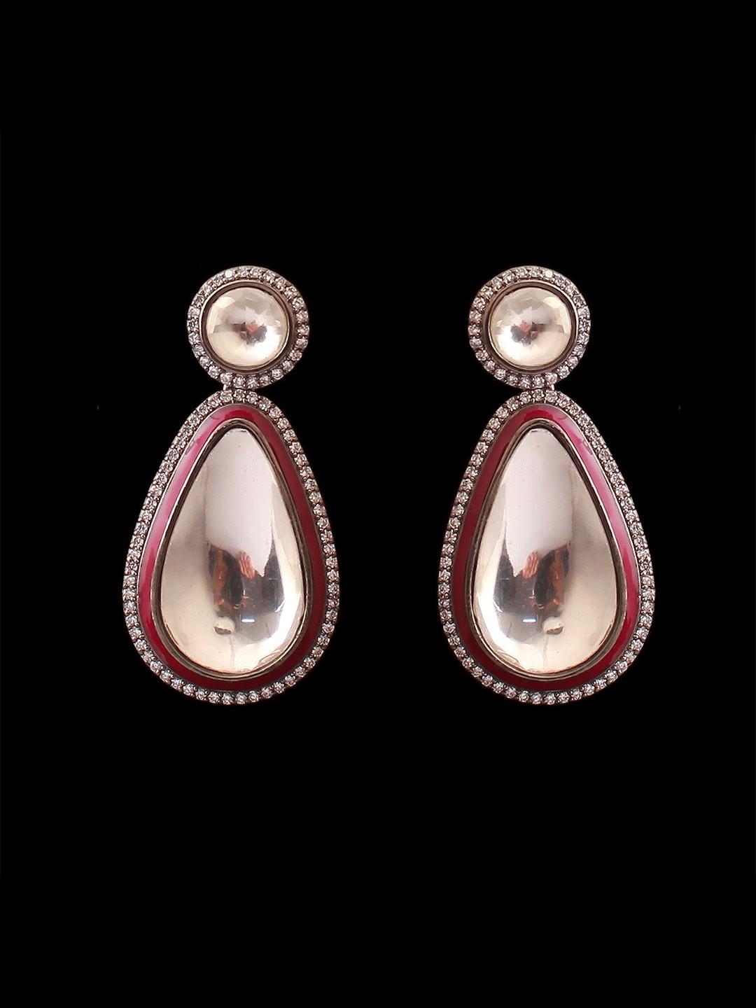 

Mirana Contemporary Drop Earrings, Pink