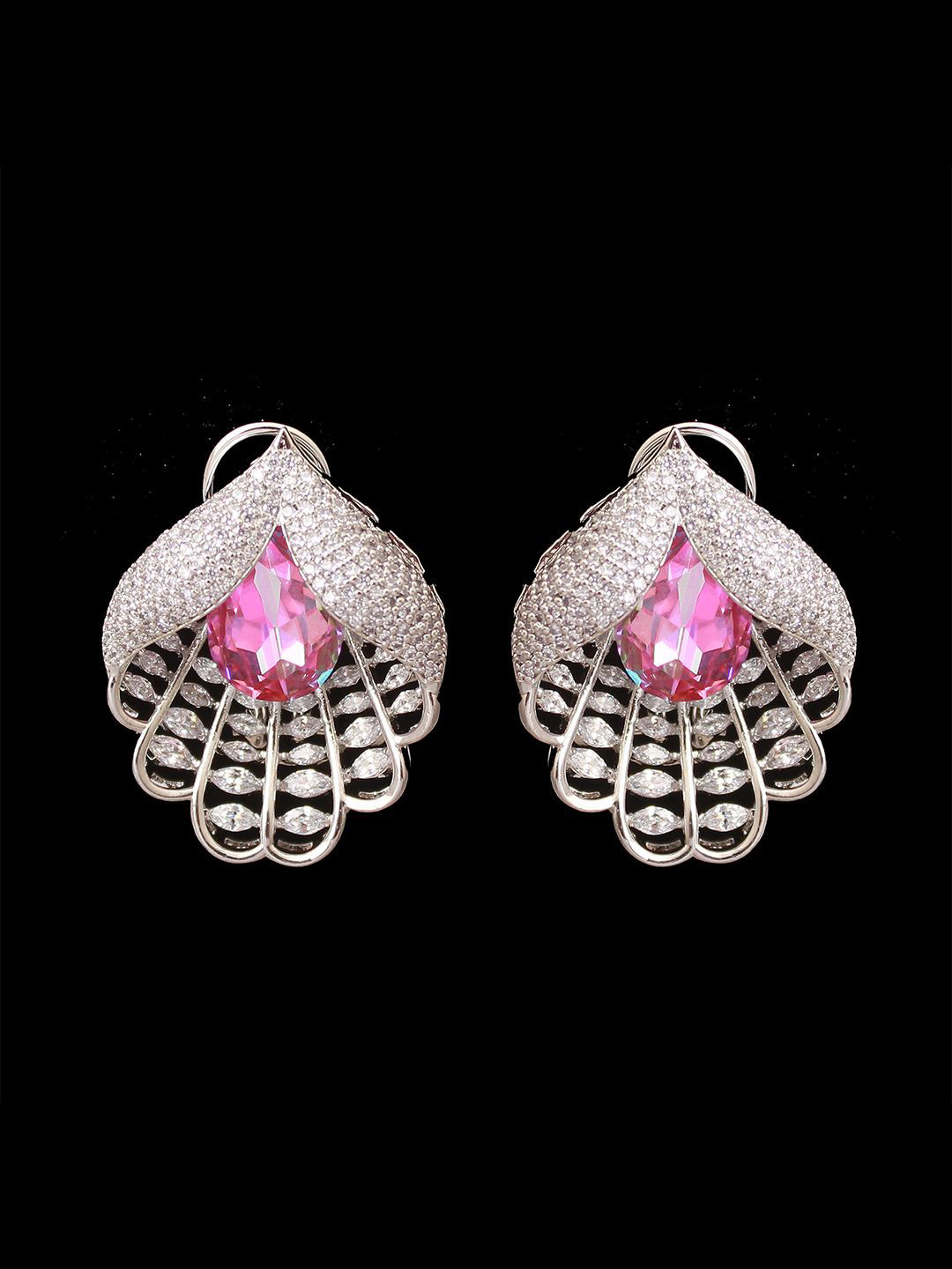 

Mirana Contemporary Studs Earrings, Pink