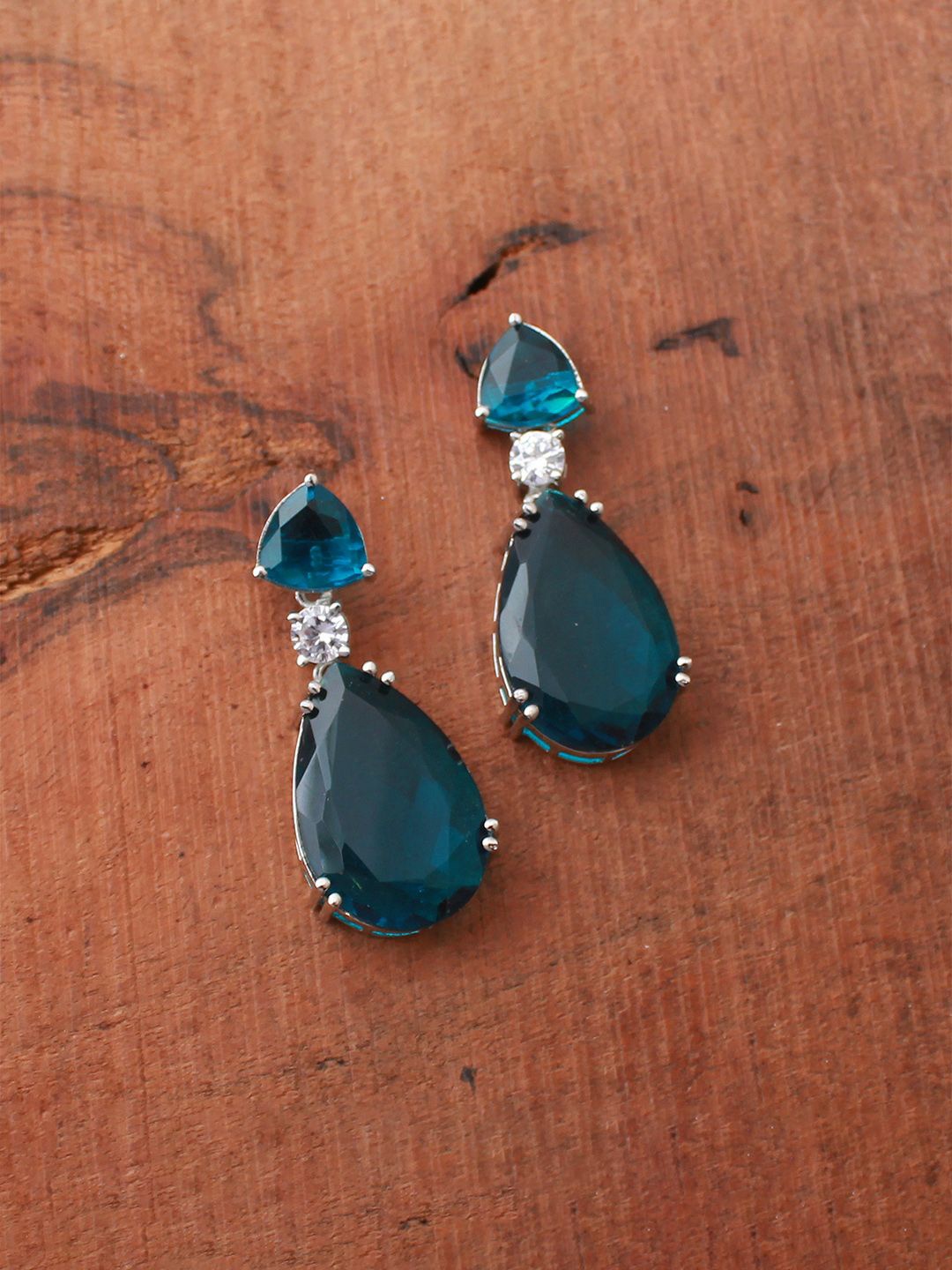 

Mirana Contemporary Drop Earrings, Blue