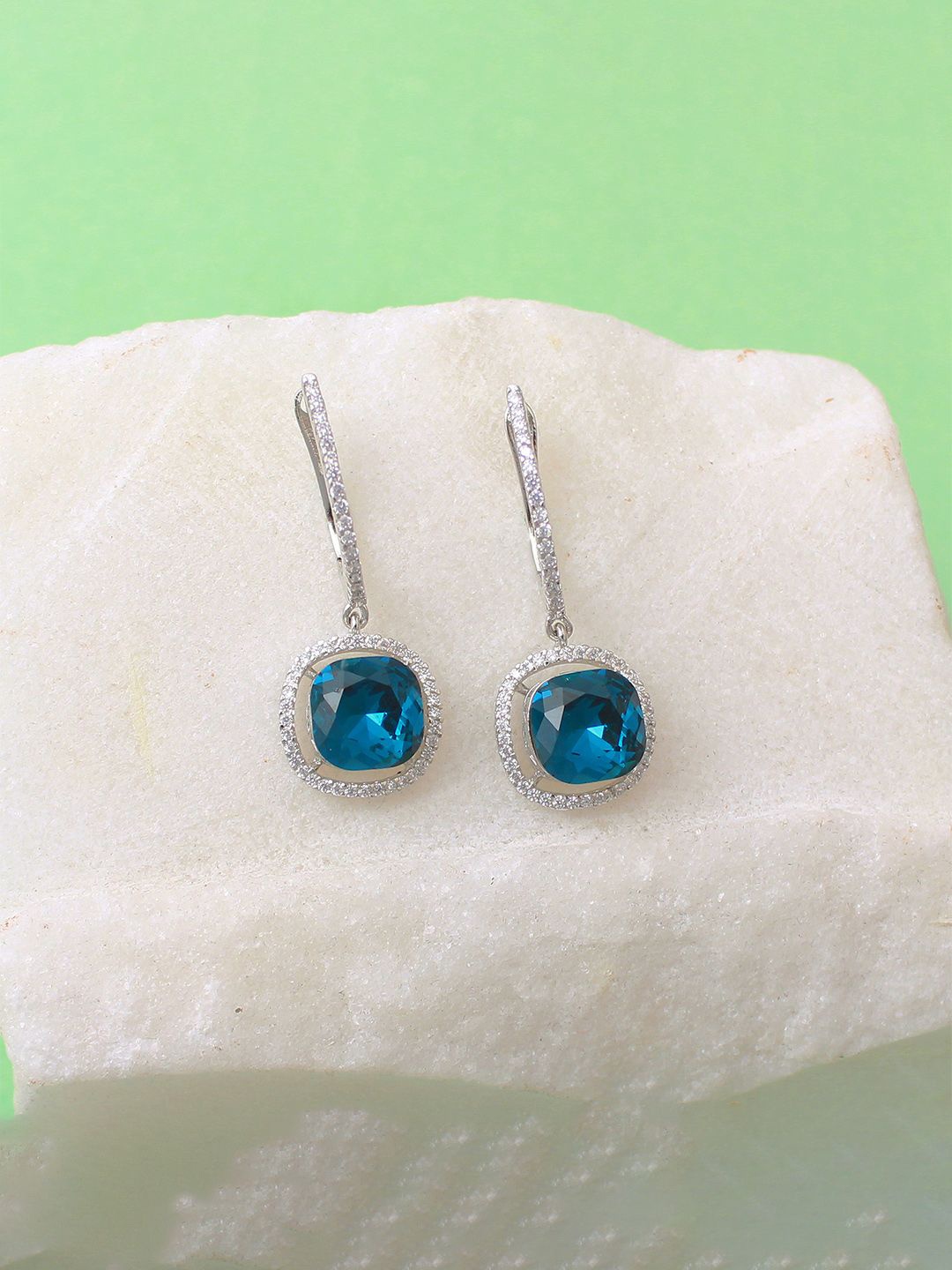 

Mirana Contemporary Drop Earrings, Blue