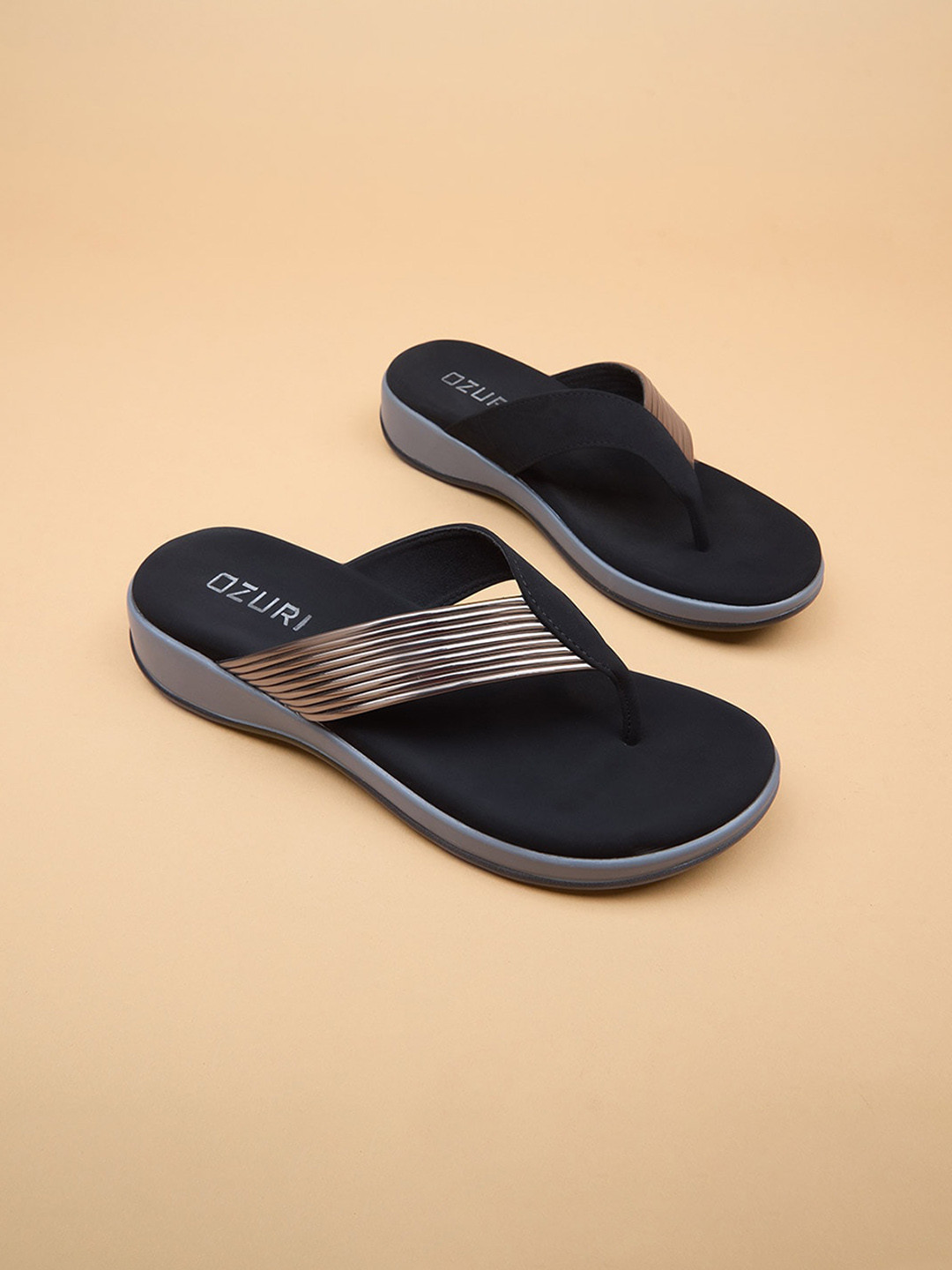 

Ozuri Wedge Sandals, Black